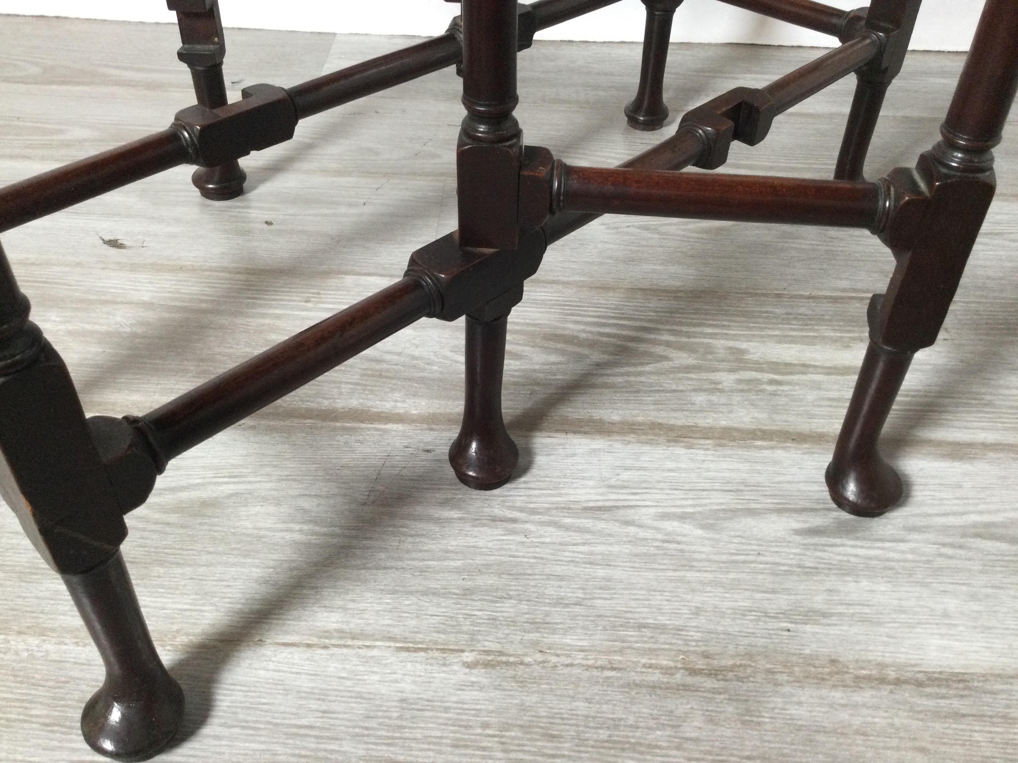 19th Century Dark Mahogany Gateleg Drop Leaf Table 2