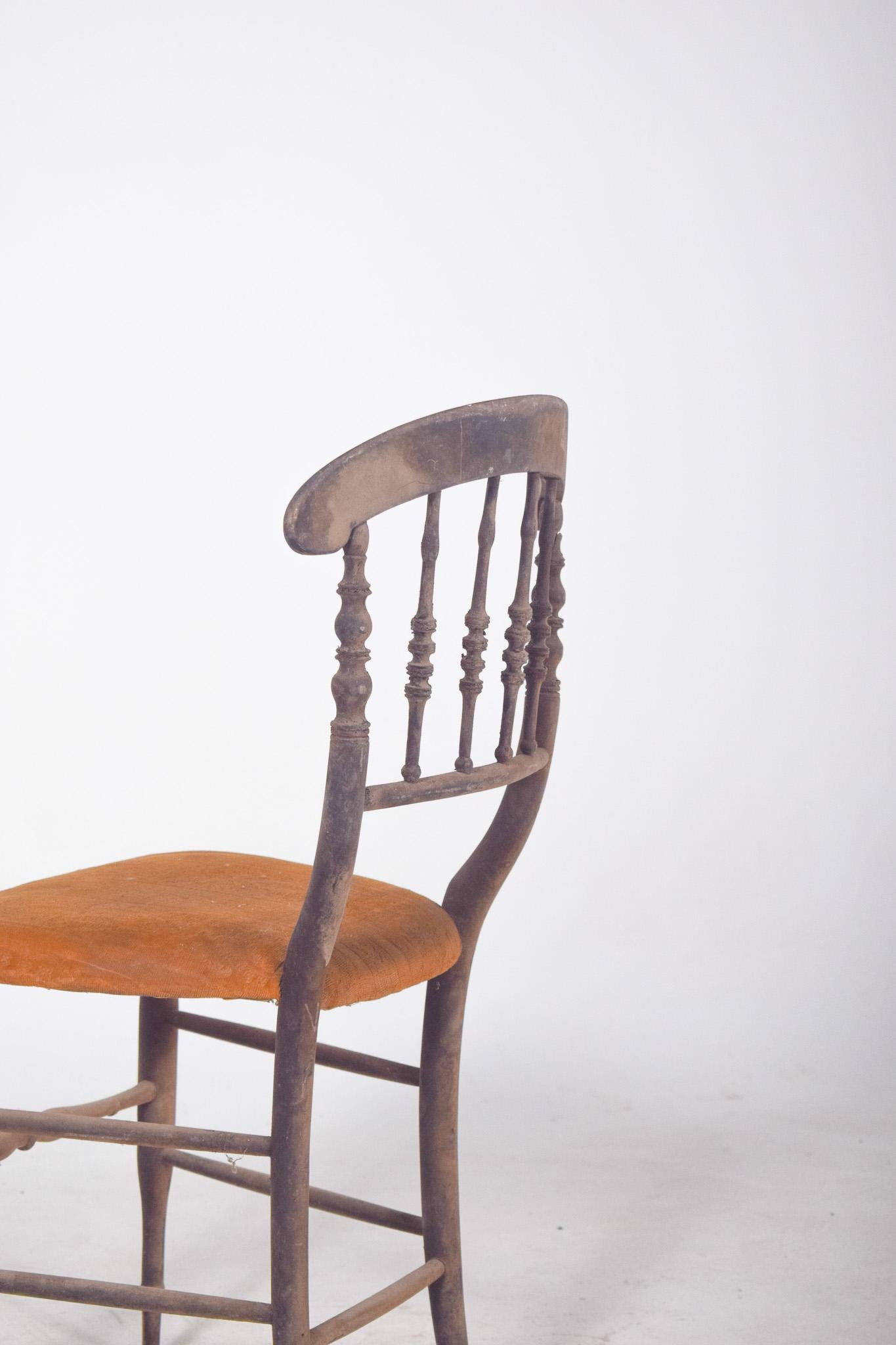 19th Century Dark Wood Dining Chair For Sale 2