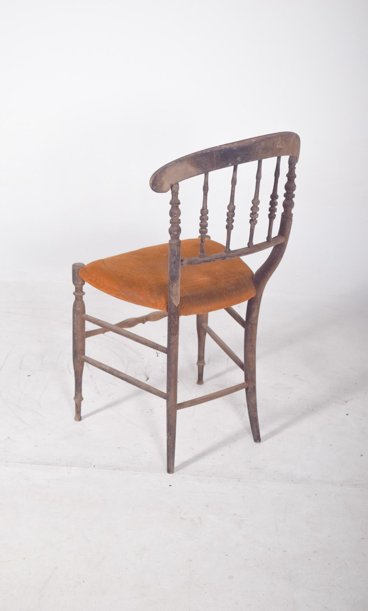 19th Century Dark Wood Dining Chair For Sale 3