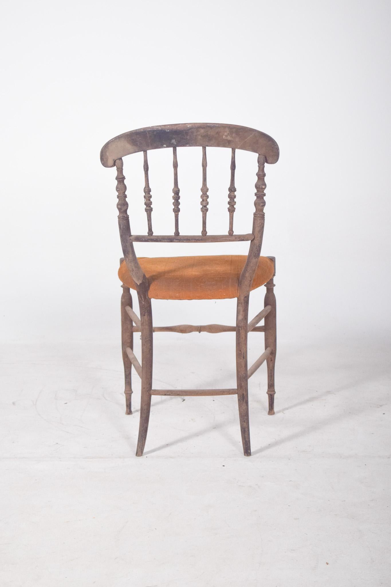 19th Century Dark Wood Dining Chair For Sale 4
