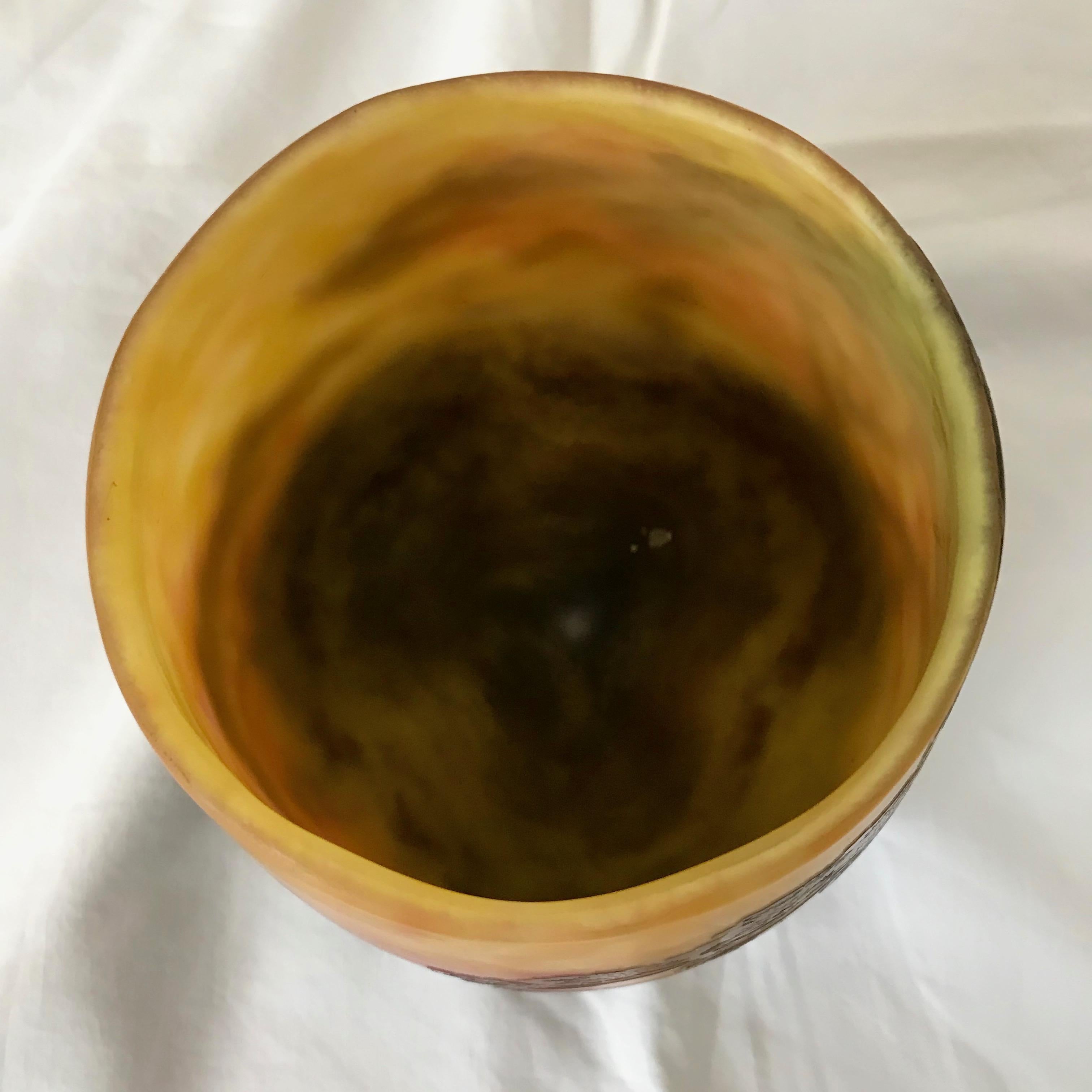 19TH Century Daum Nancy Cameo Glass Vase For Sale 3