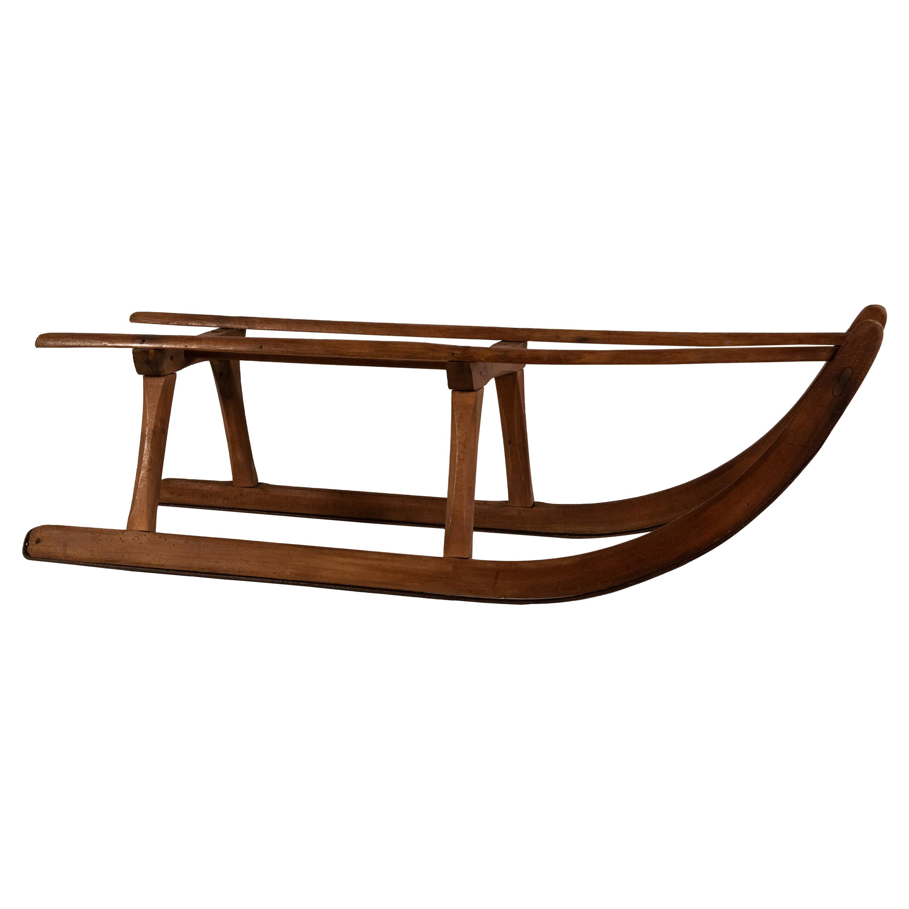 1940's American Toboggan Sled For Sale at 1stDibs