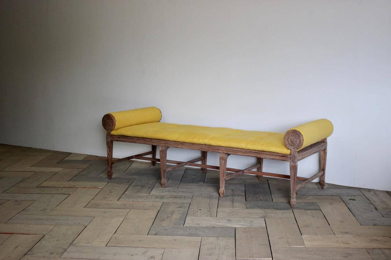 Beech 19th Century Daybed/Window Seat