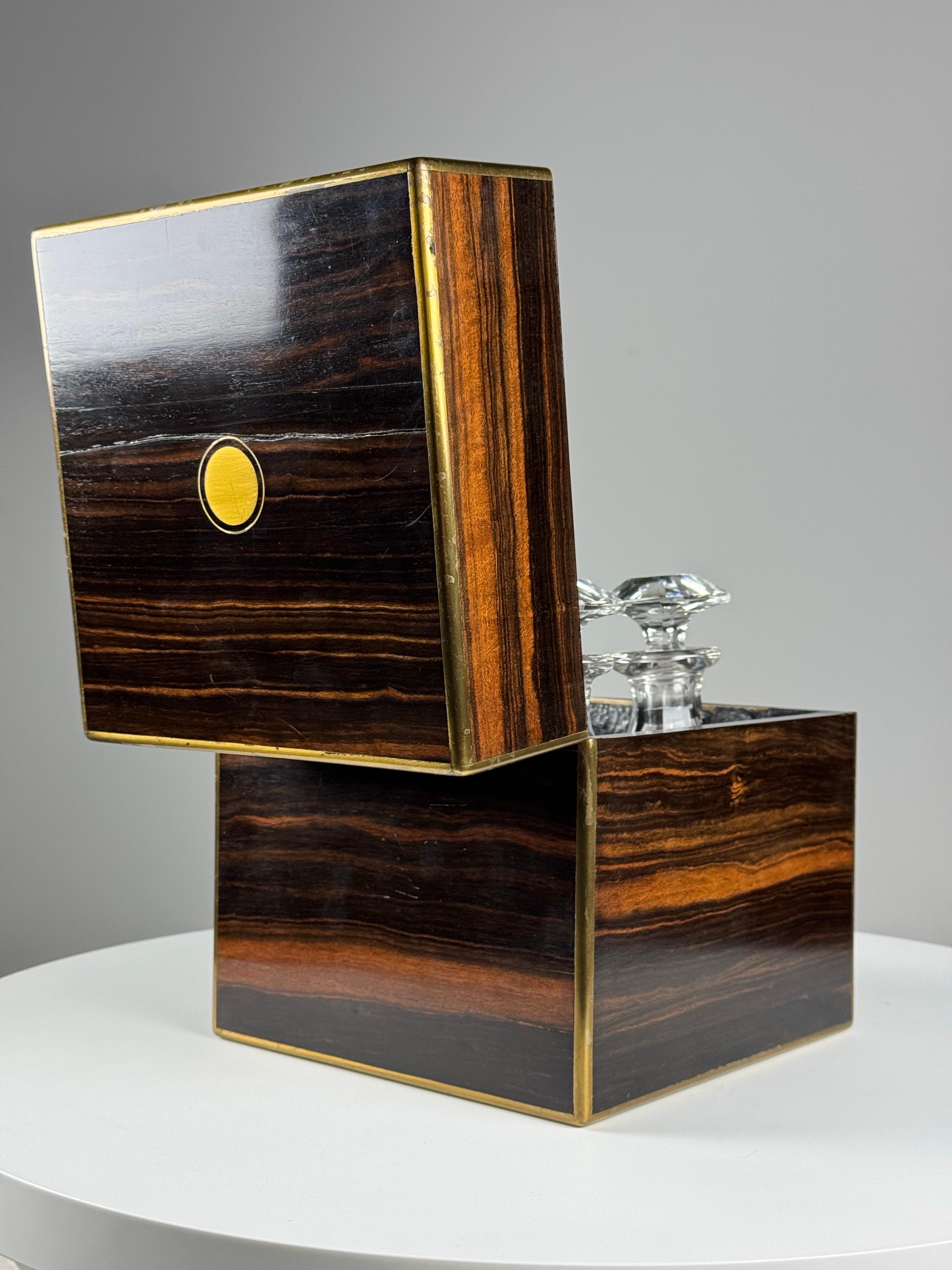 19th century Decanter Box with Braham lock en vente 3