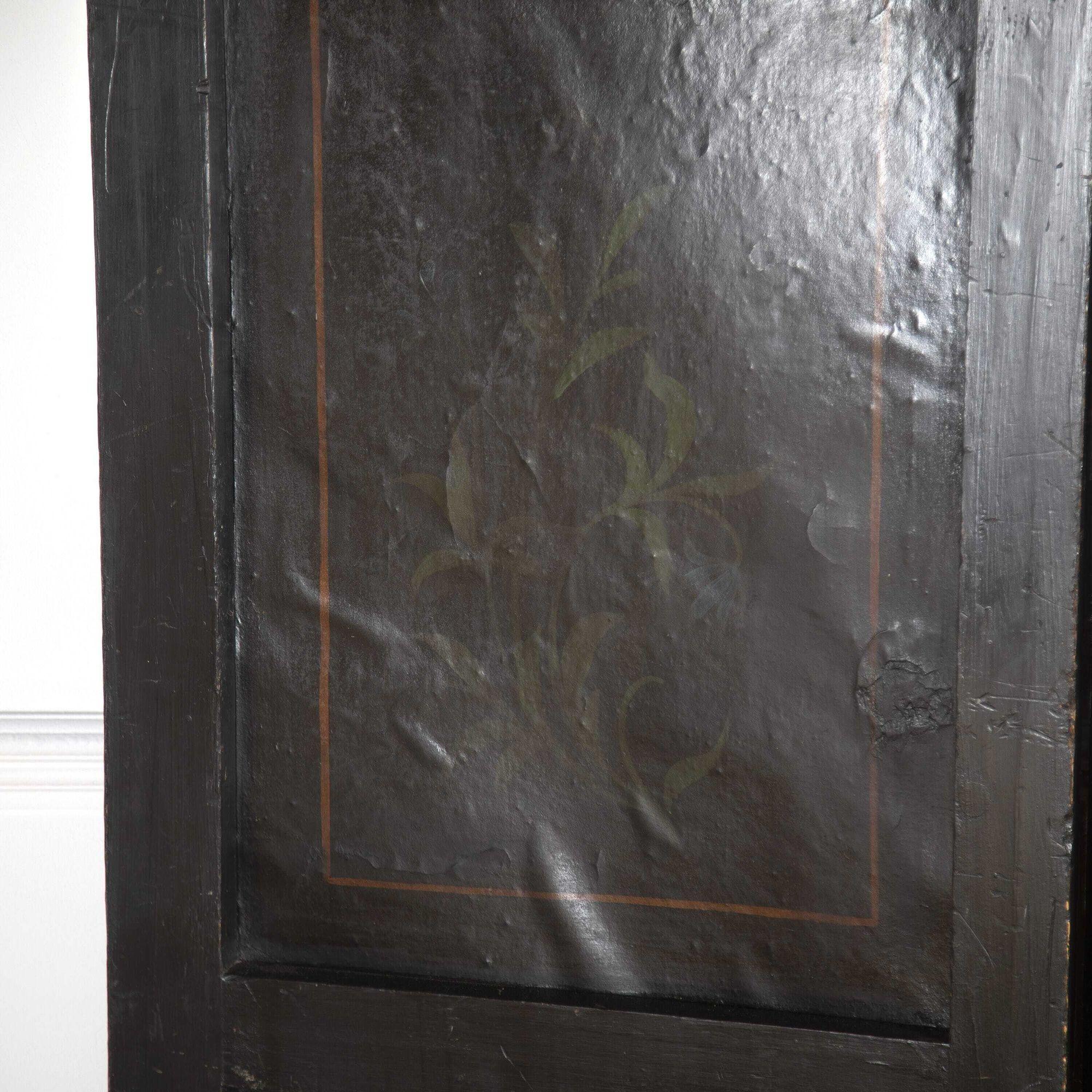 19th Century Decorated Leather Screen 2