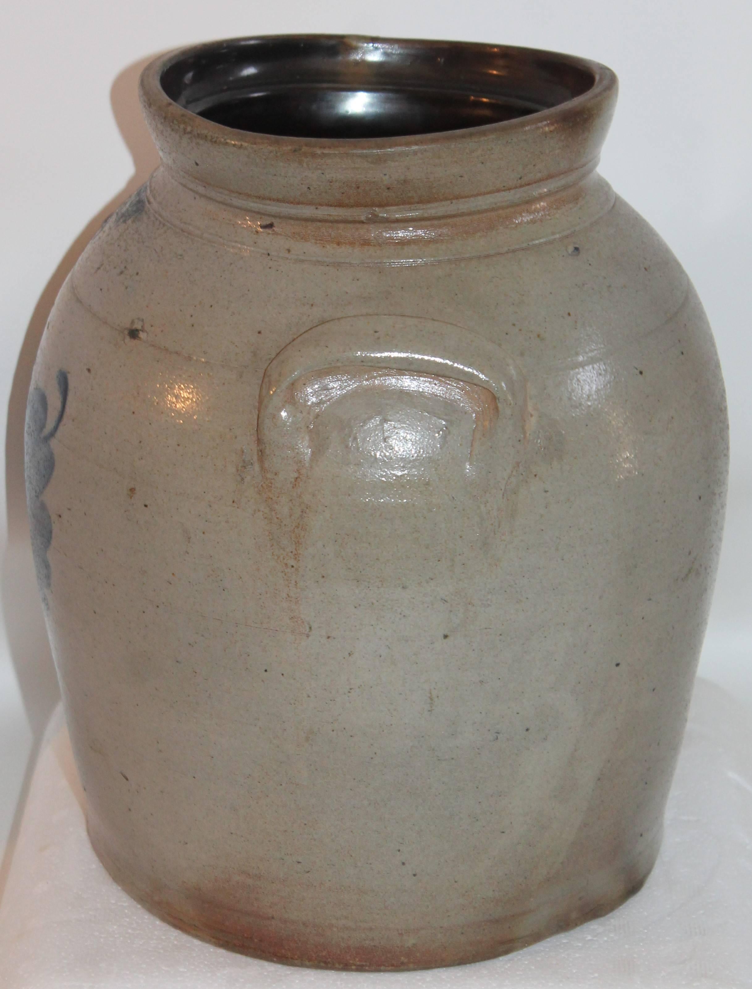 Other 19th Century Decorated Stoneware Canadian Crock