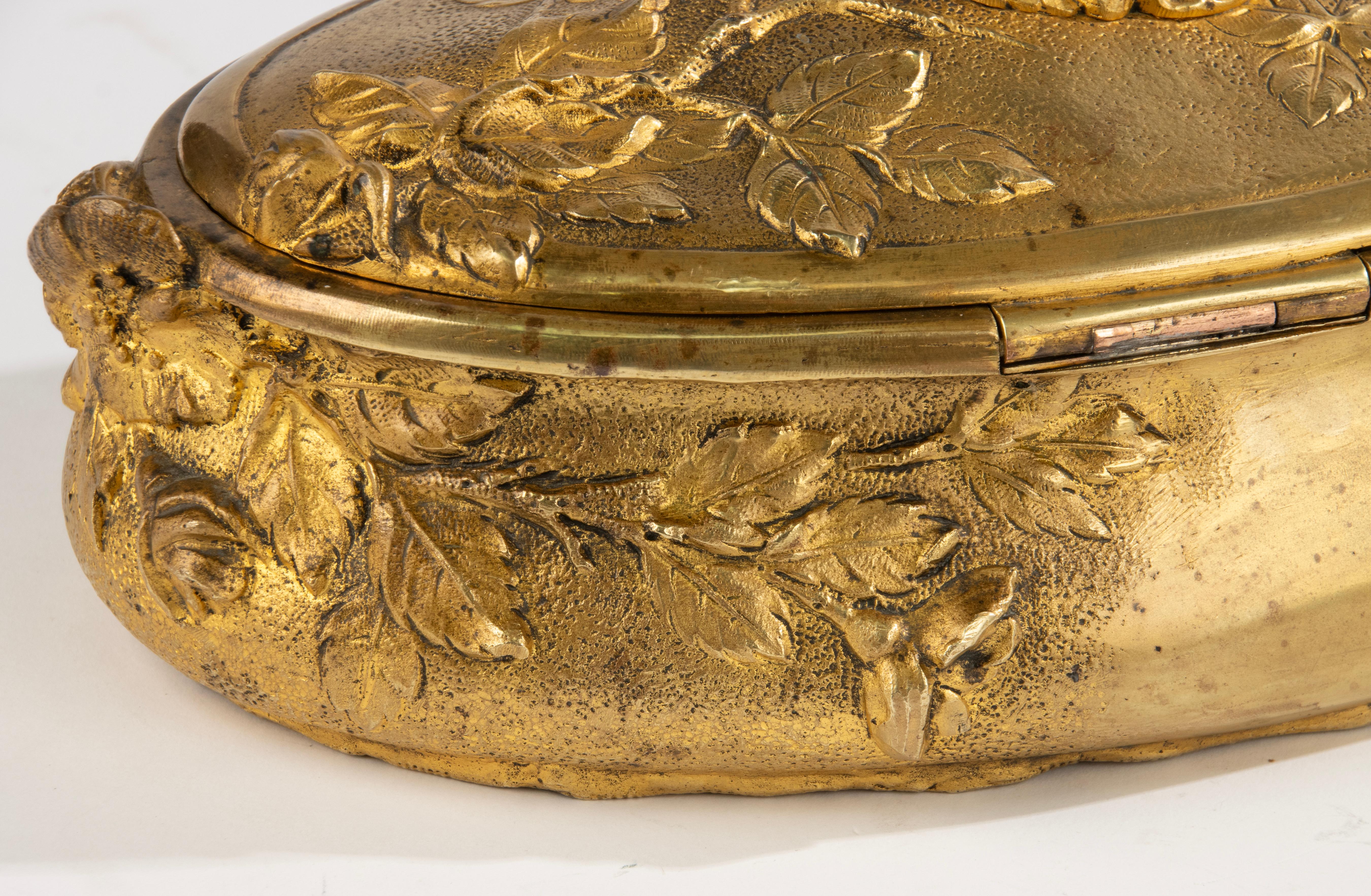 19th Century Decorative Box  - Ormolu Gilt Bronze - French Napoleon III For Sale 12