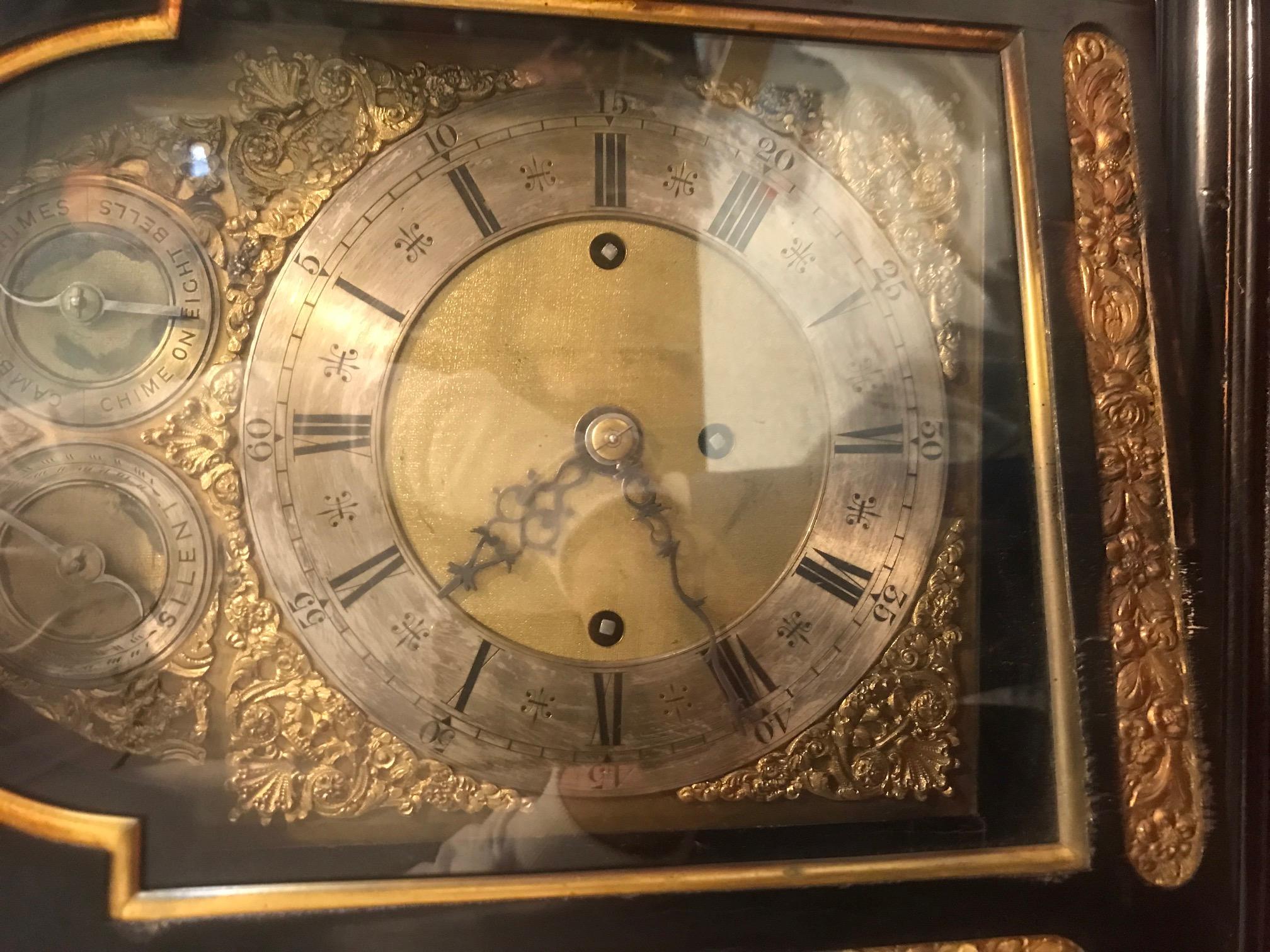 19th Century Decorative English Bracket Clock For Sale 7