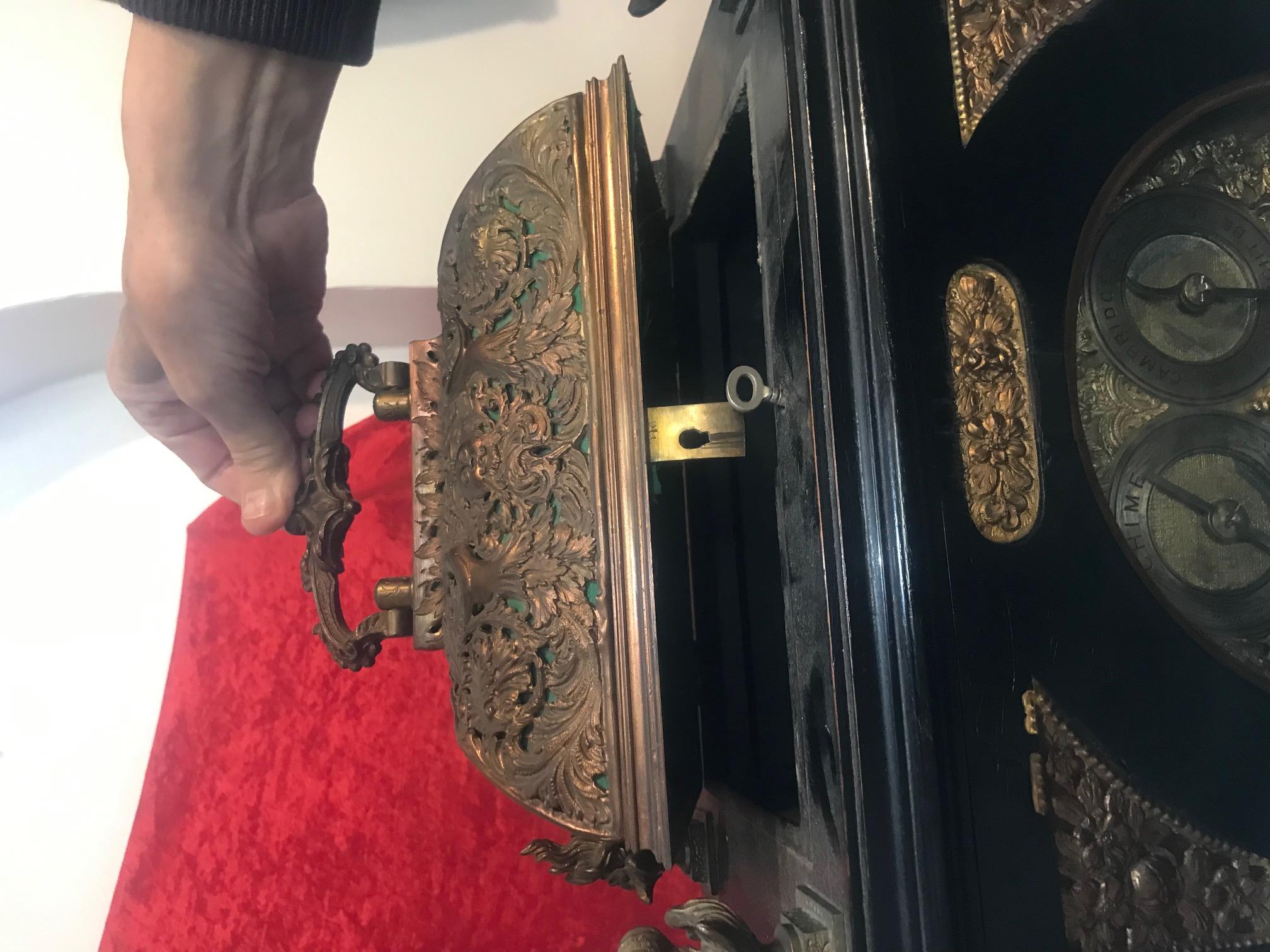 19th Century Decorative English Bracket Clock For Sale 3