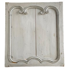 19th Century Decorative French Gray Boiserie Panel