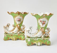 19th-century Decorative Garniture Vases by Renowned Maker Jacob Petit