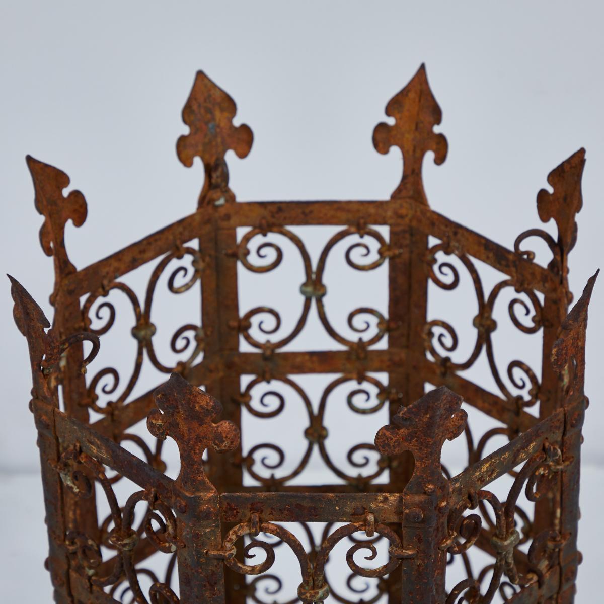 French 19th Century Decorative Iron Jardinière from France