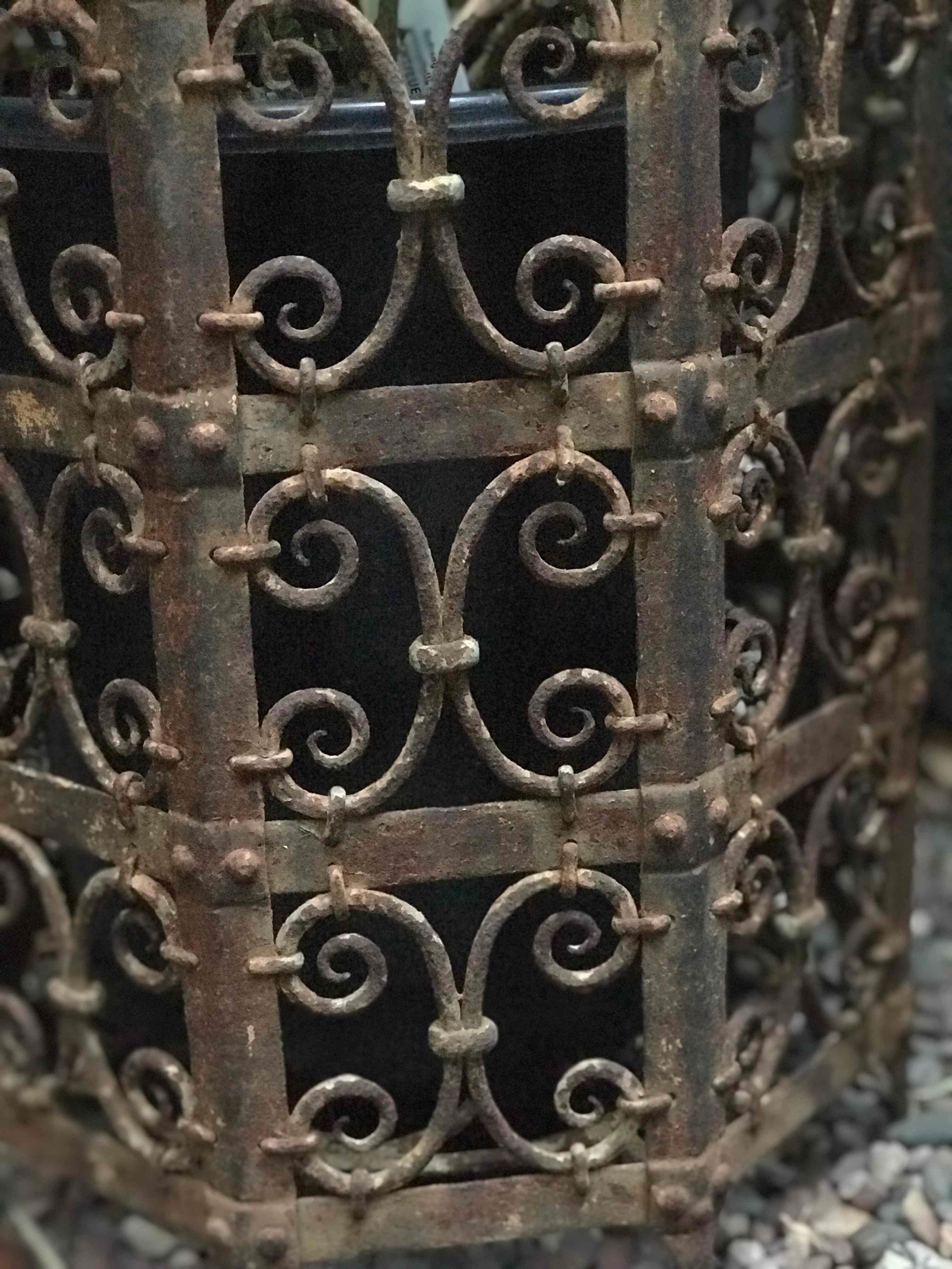 French 19th Century Decorative Iron Jardinière from France 