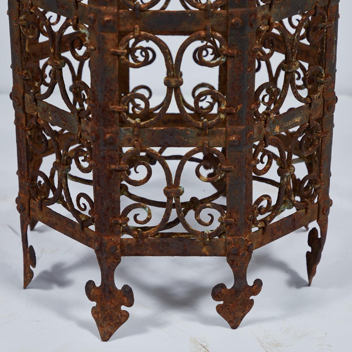 19th Century Decorative Iron Jardinière from France In Good Condition In Los Angeles, CA