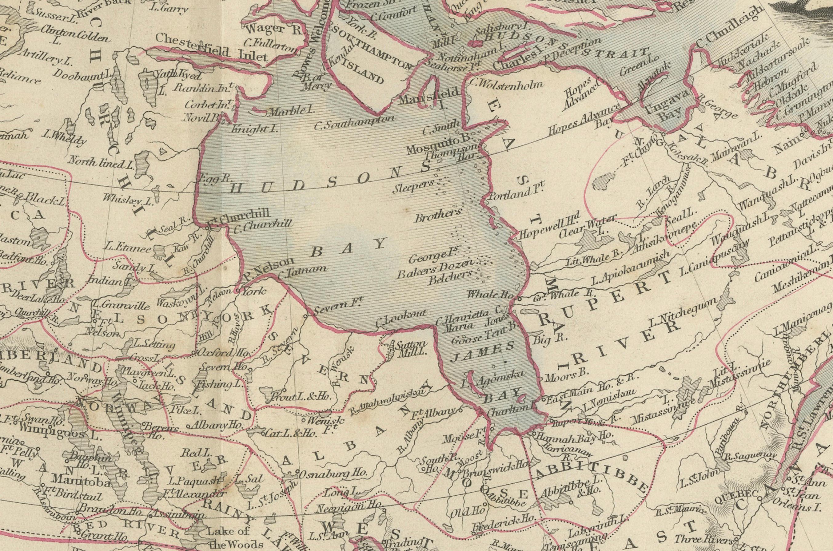 Carte décorative du XIXe siècle de l'Amérique britannique avec vignettes de l'Arctique et du Pacifique  

Cette carte de l'Amérique britannique du XIXe siècle, dessinée et gravée par J. Rapkin et publiée par J & F Tallis, présente les territoires