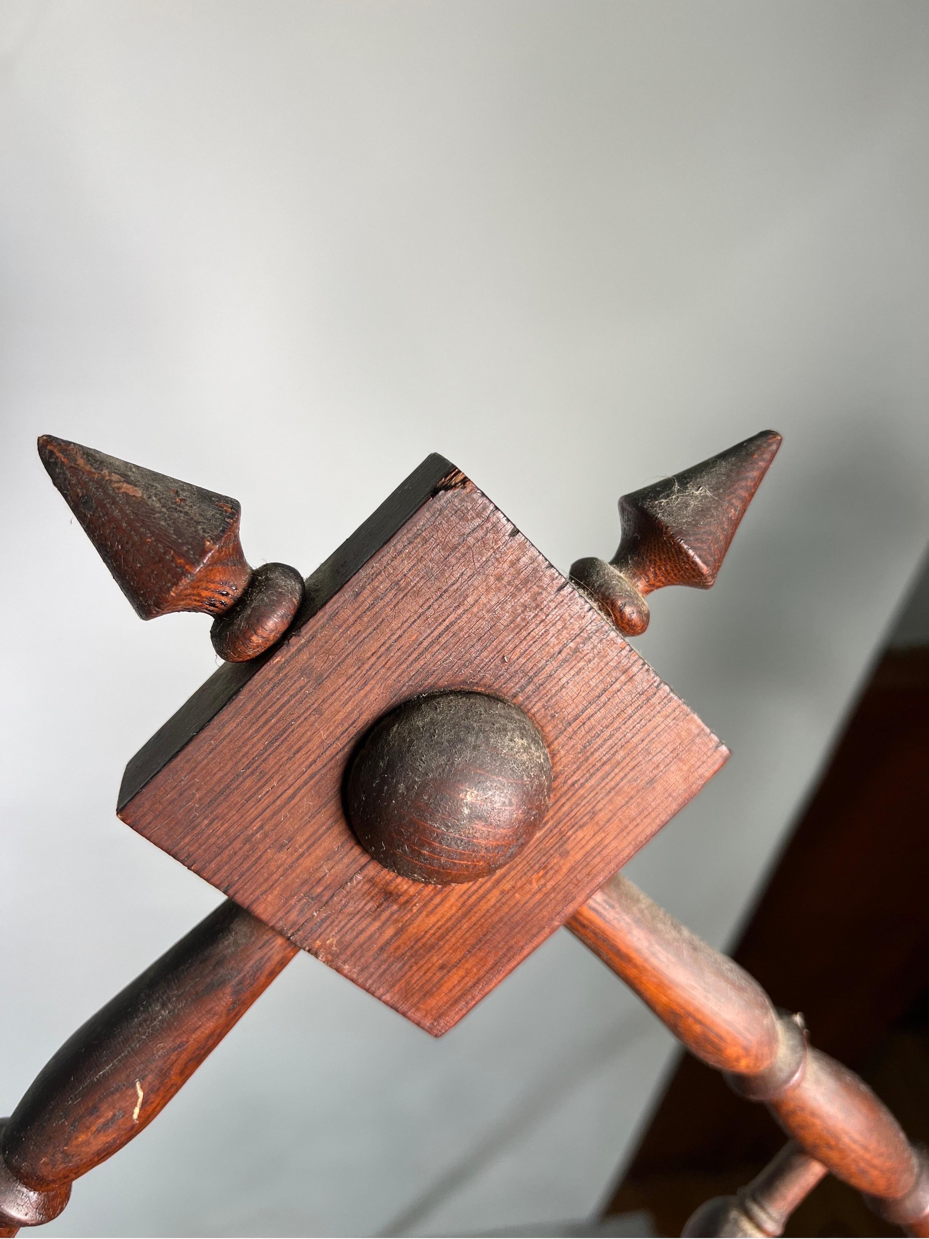 Cavalletto decorativo in Oak del XIX secolo in vendita 5