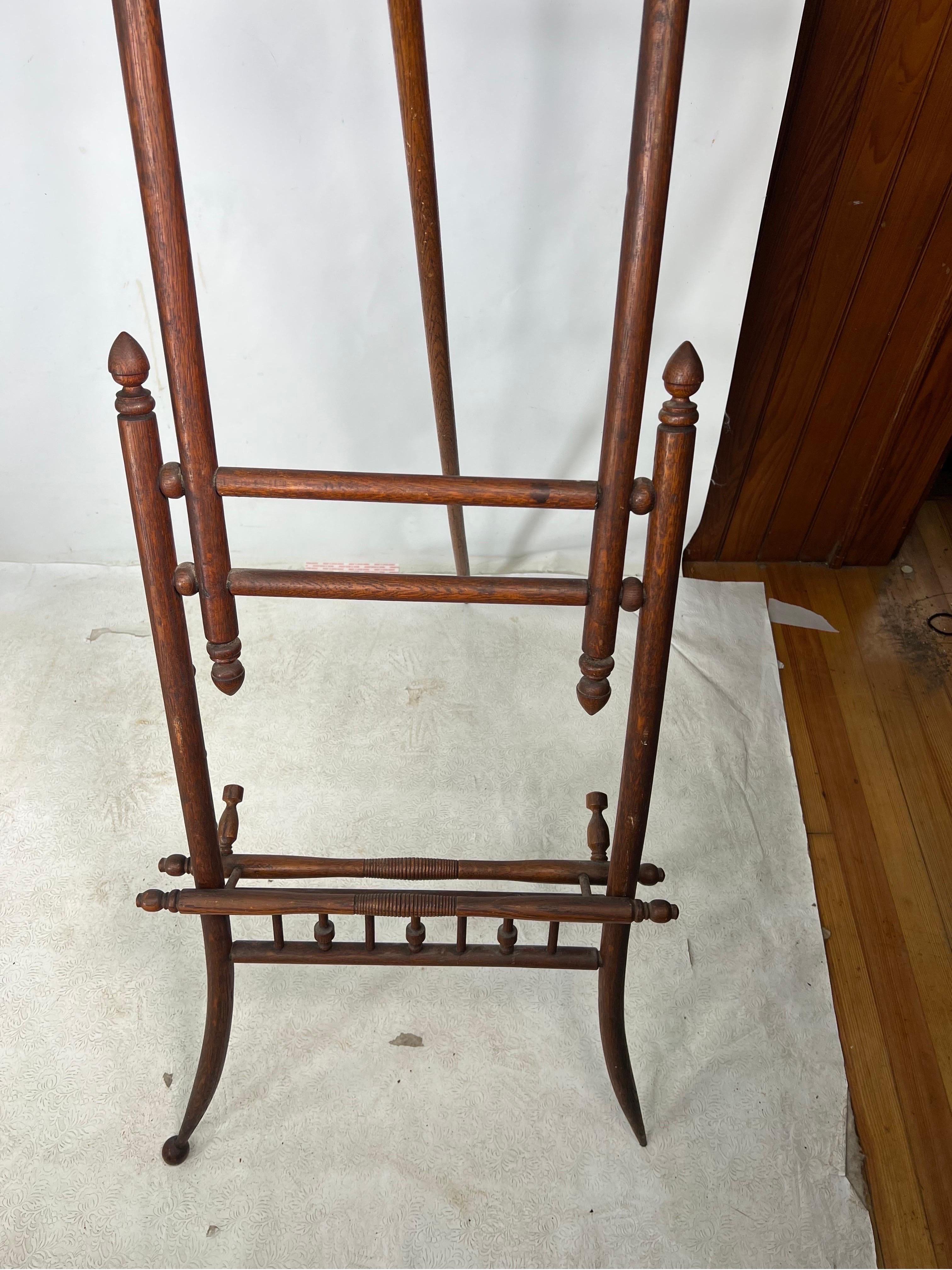 19th Century Decorative Oak Display Easel For Sale 4