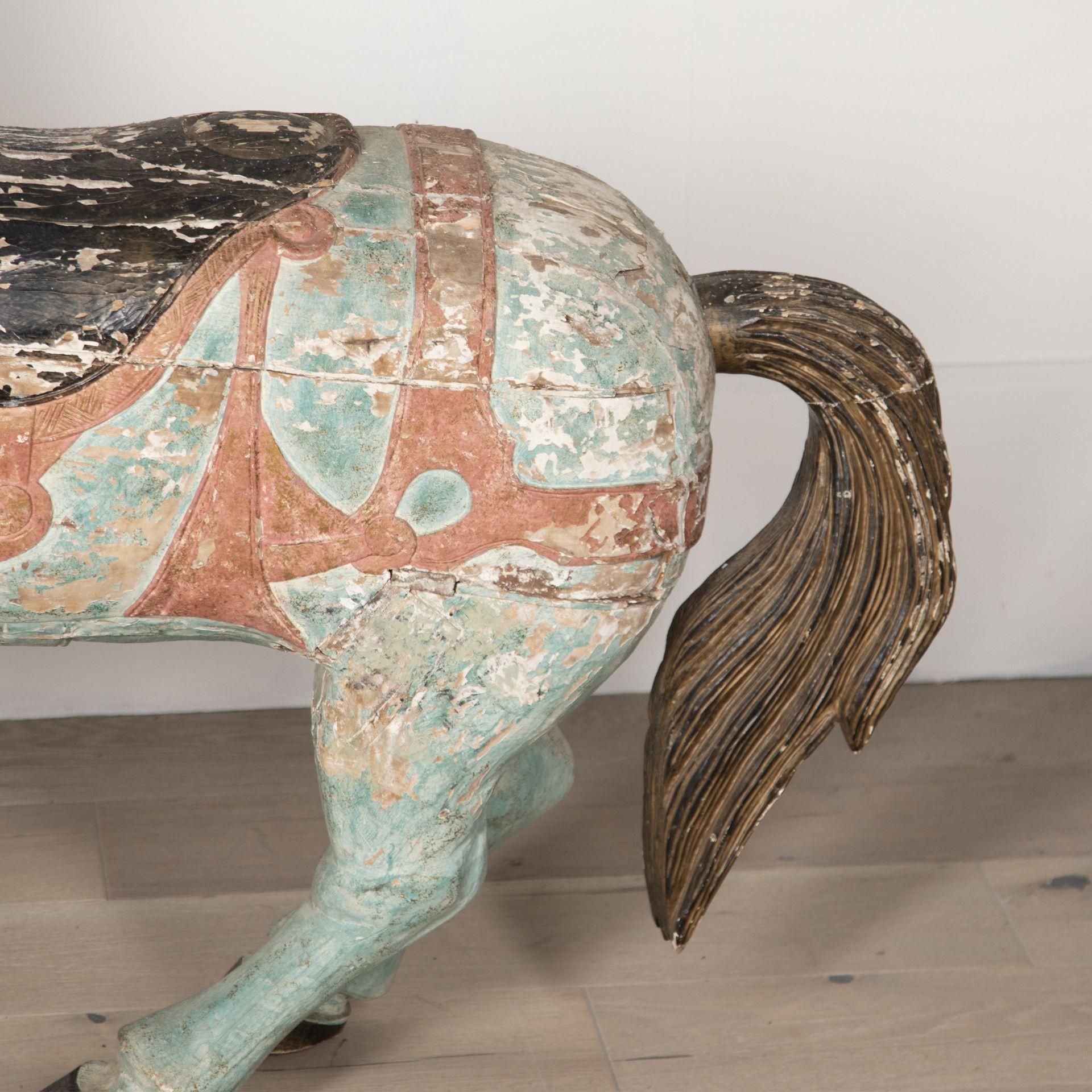 Indian 19th Century Decorative Painted Rajasthan Horse For Sale