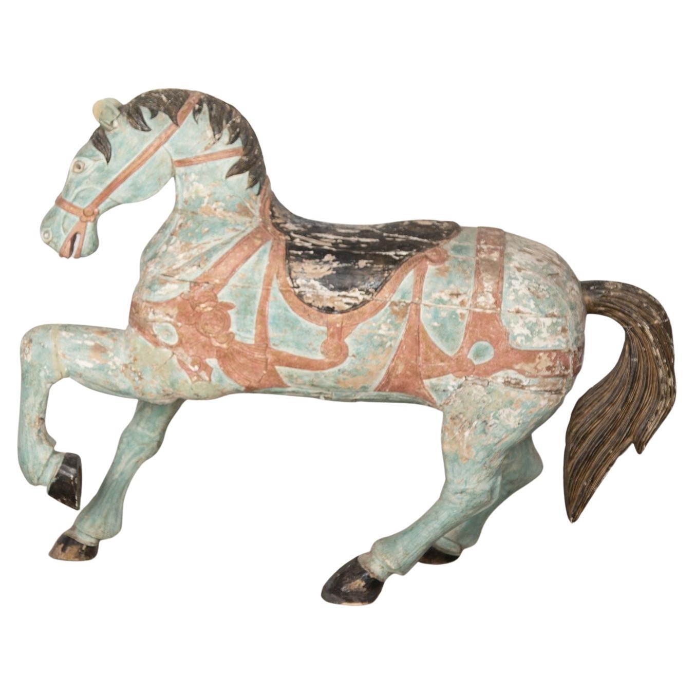 19th Century Decorative Painted Rajasthan Horse