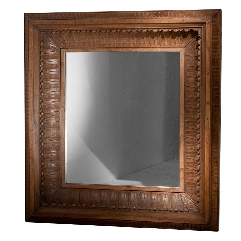 19th Century Deep Frame Mirror For Sale at 1stdibs