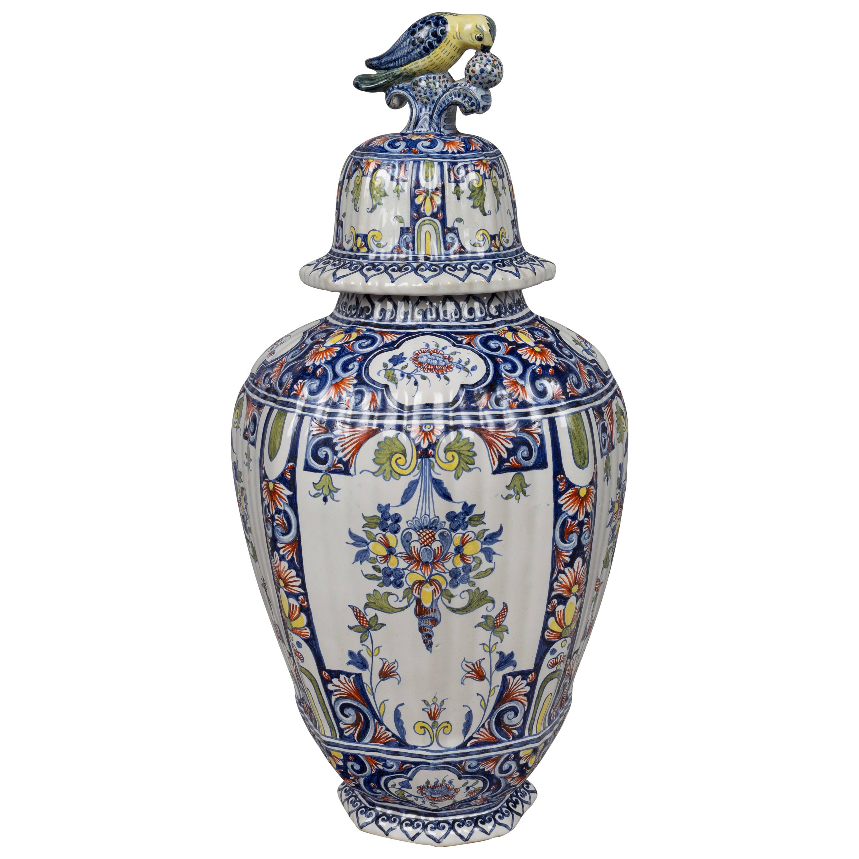 19th Century Delft Faience Ginger Jar