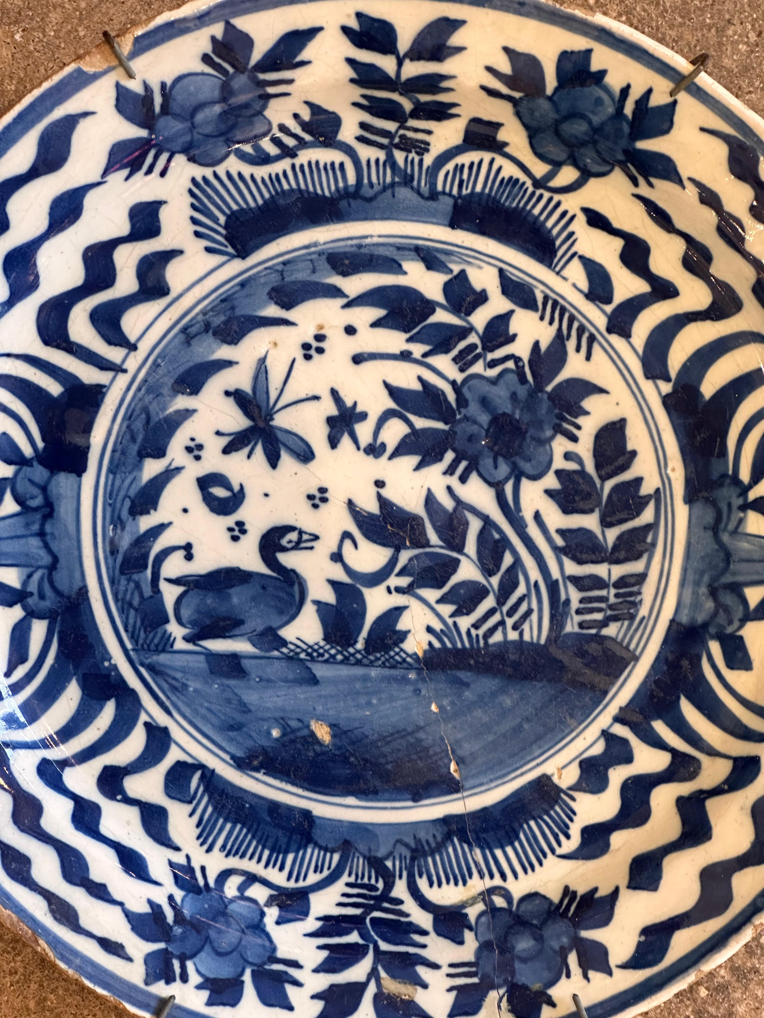 Dutch 19th Century Delft Plate For Sale