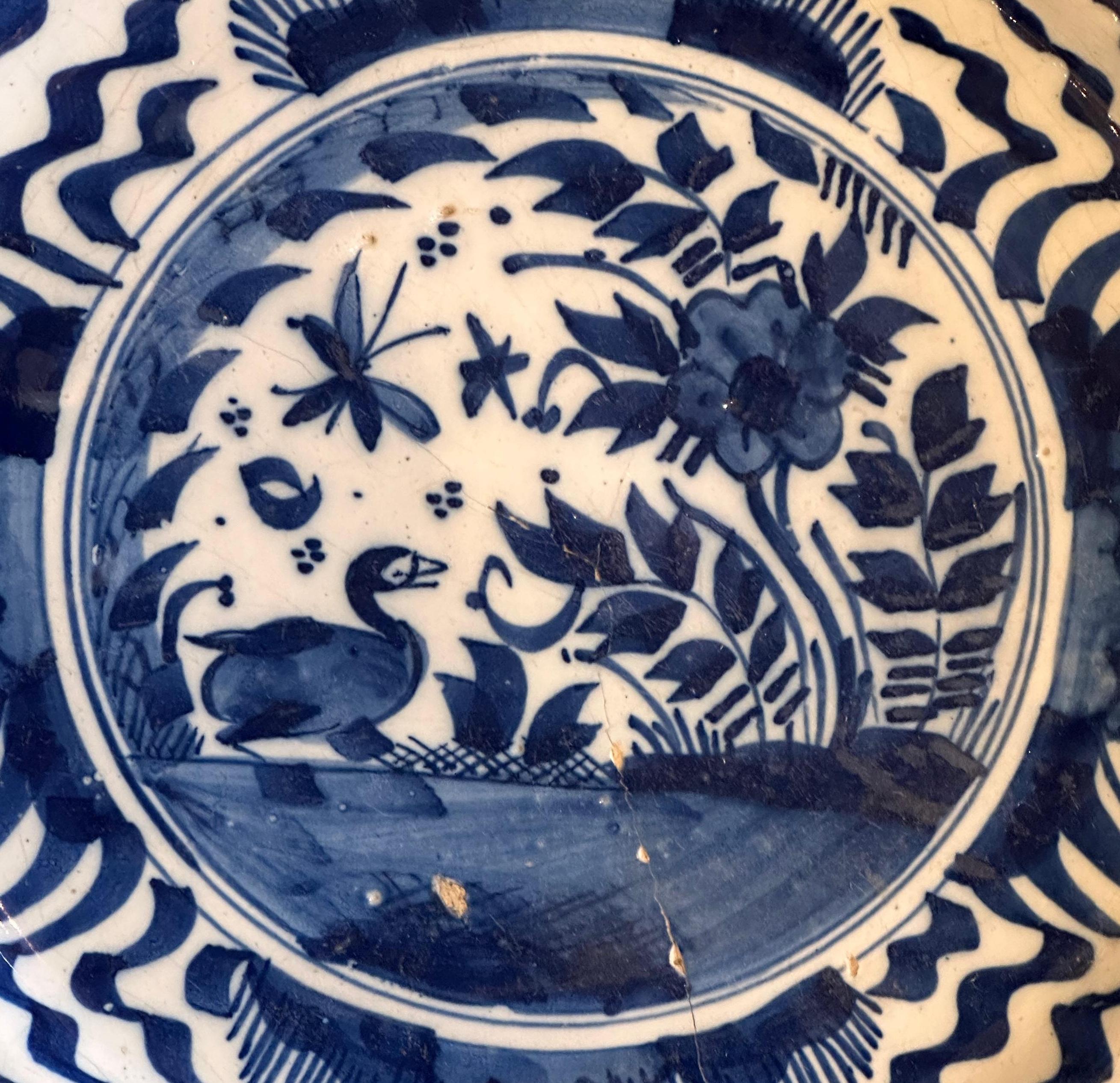 19th Century Delft Plate In Good Condition For Sale In Charlottesville, VA