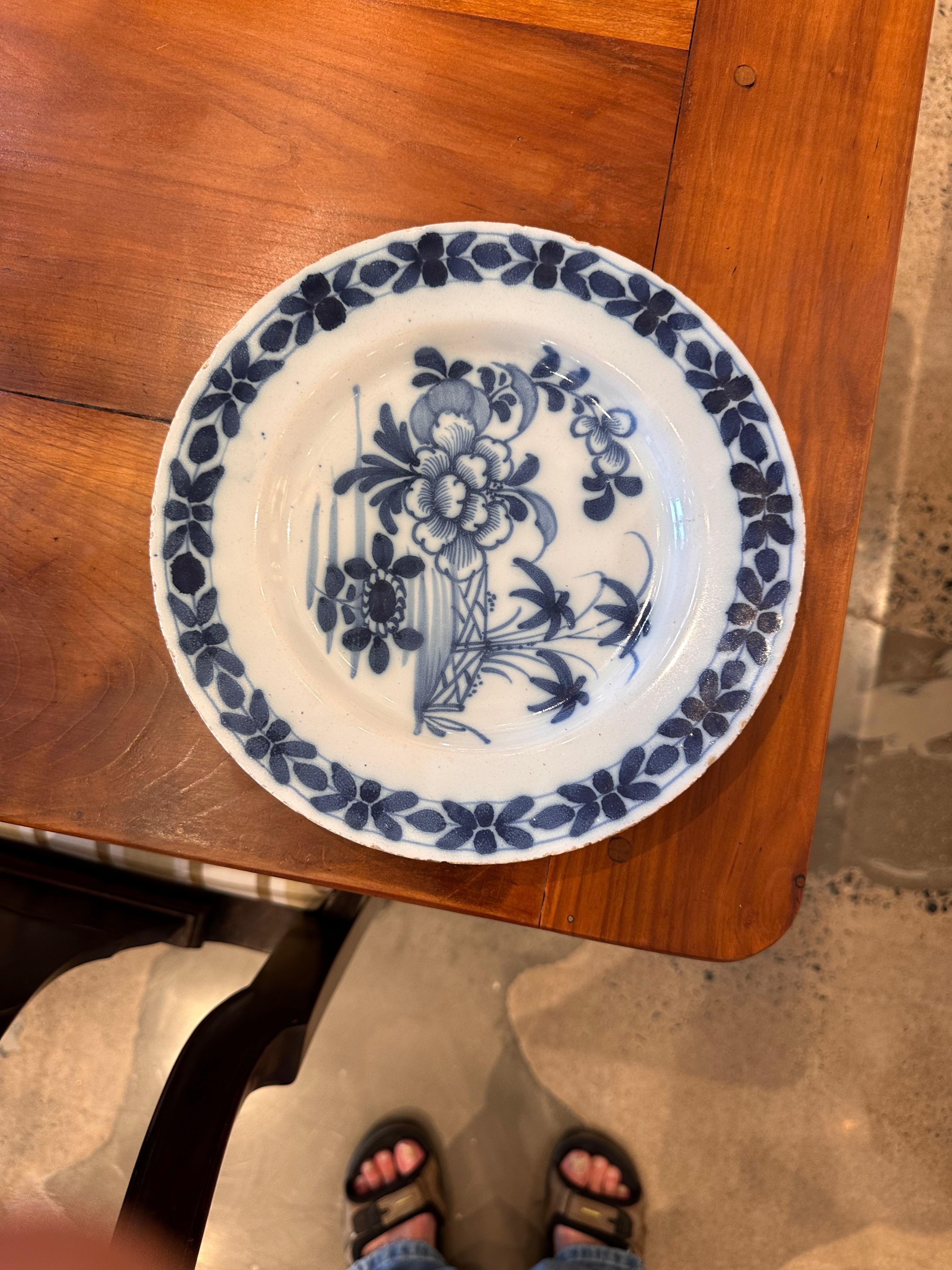 19th Century Delft Plate For Sale 1