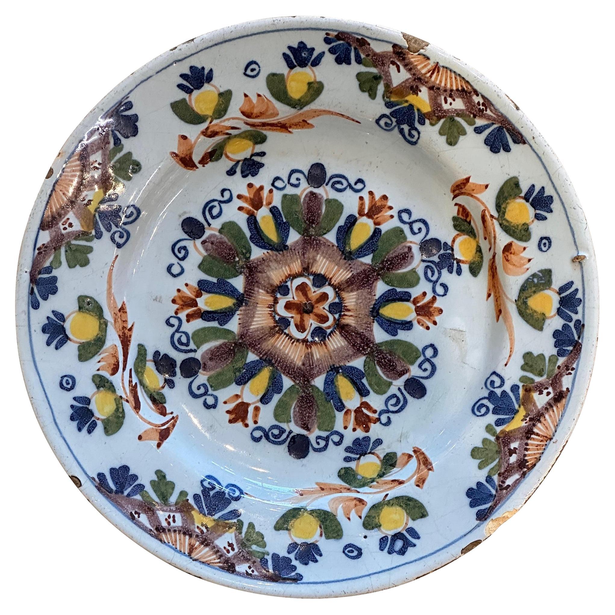 19th Century Delft Plate