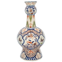 19th Century Delft Polychrome Faience Vase
