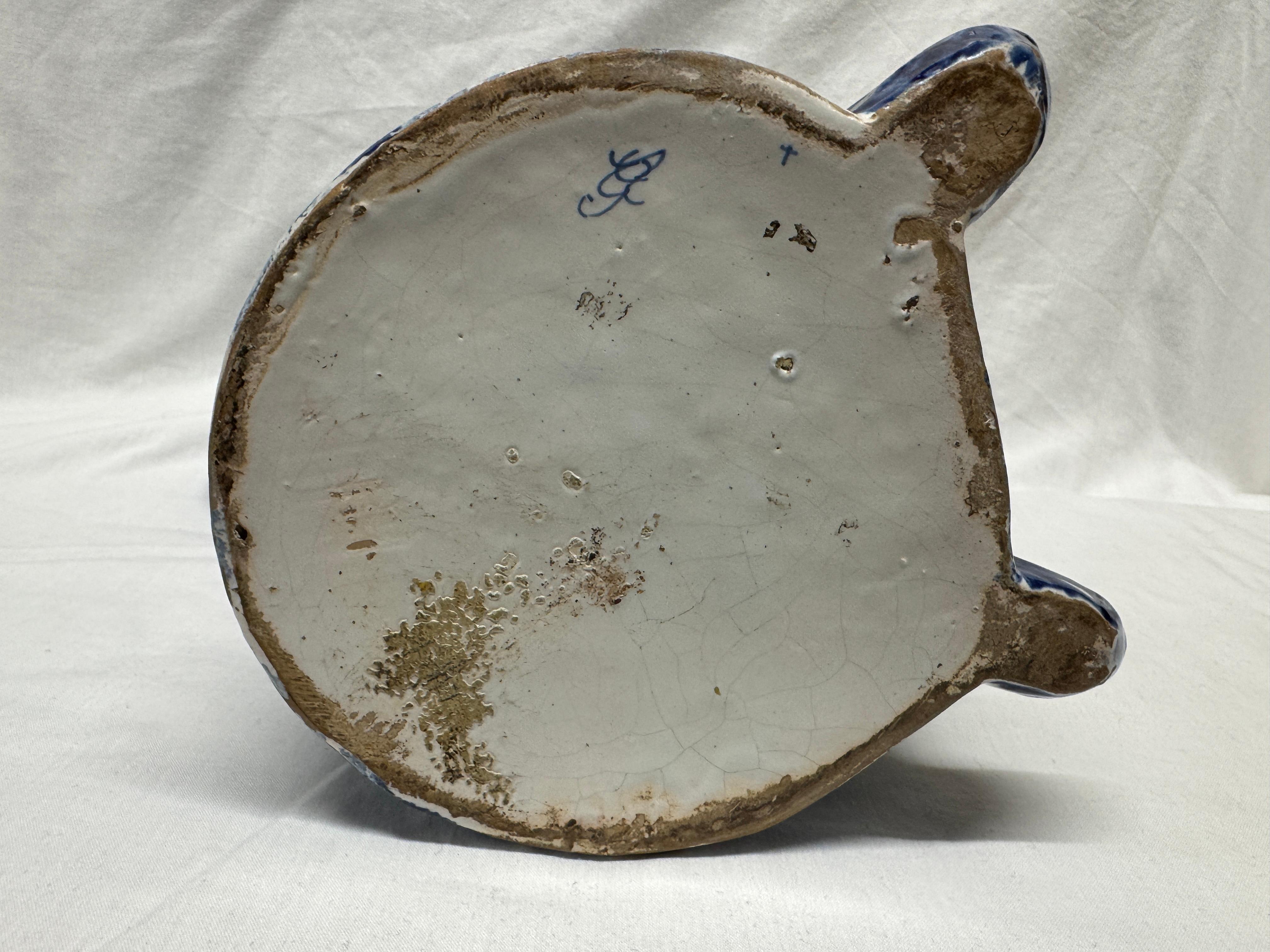 Vase / cruche Toby de Delft du 19e siècle en vente 1