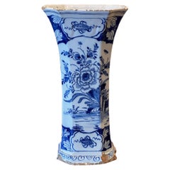 Antique 19th Century Delft Vase