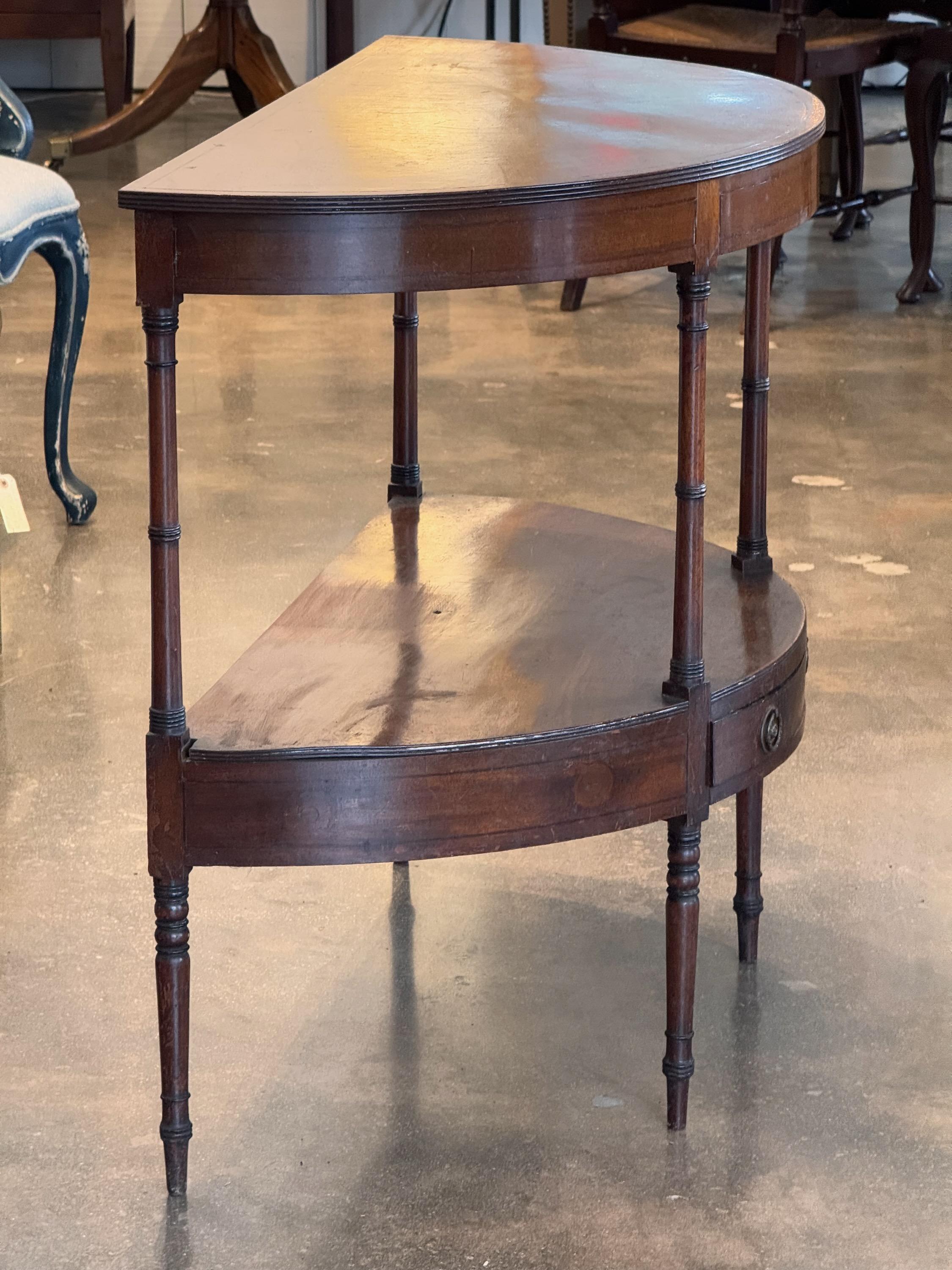 19th Century Demi Lune Console For Sale 5