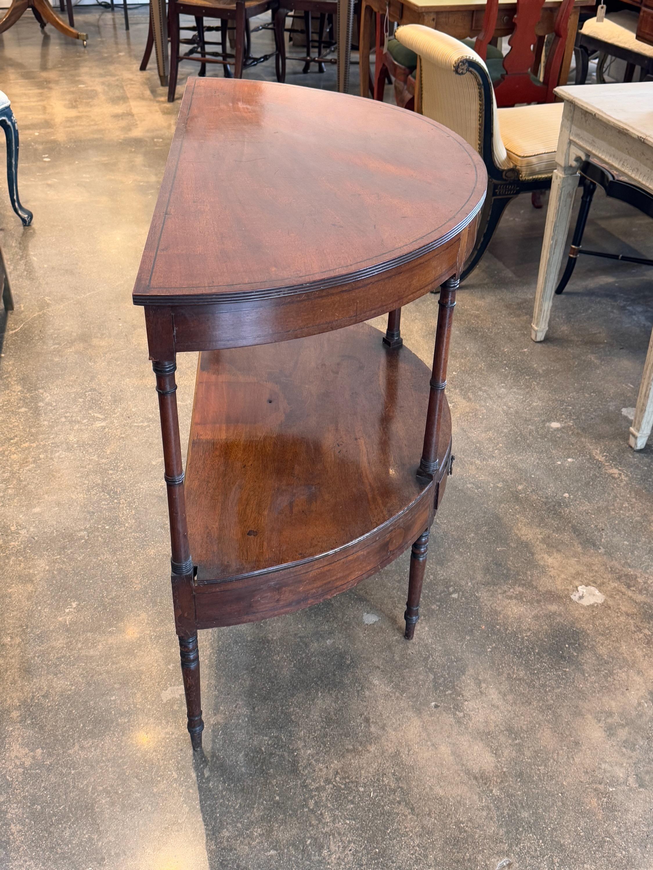 19th Century Demi Lune Console For Sale 6