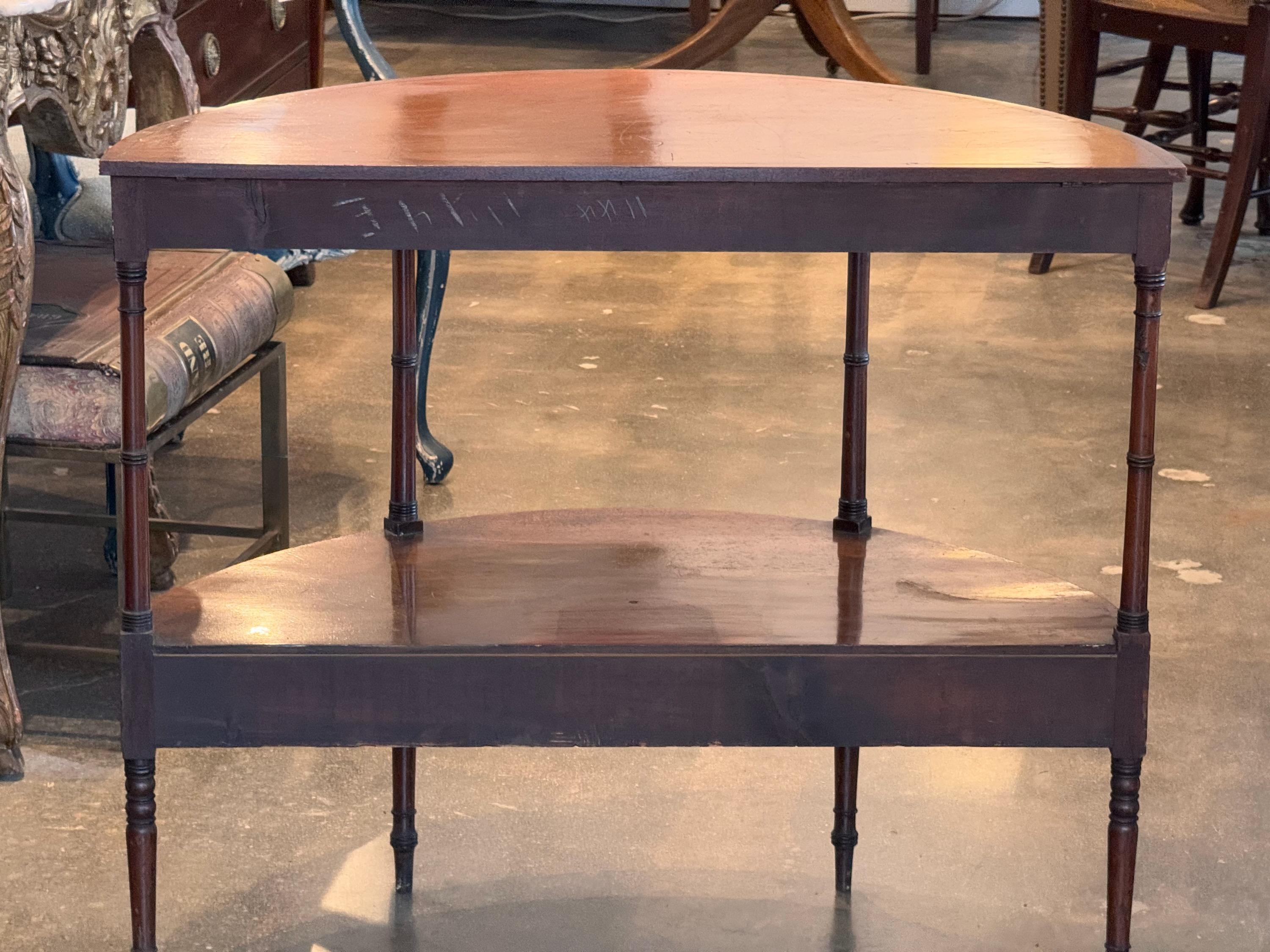19th Century Demi Lune Console For Sale 9