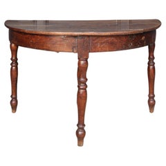 19th Century Demi Lune Console Table or Wall Table