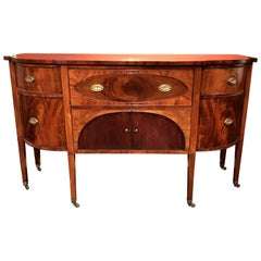 19th Century Demilune Mahogany Sideboard /Desk owned by Nathaniel Silsbee 