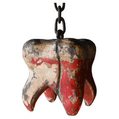 Antique 19th Century Dentist Trade Sign