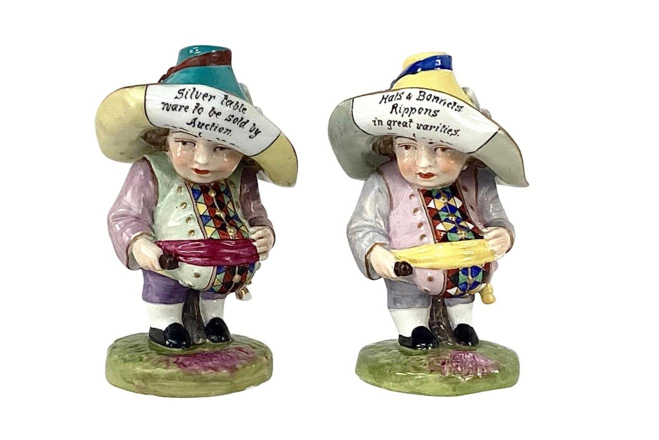  19th Century Derby Mansion House Dwarf Figurines, Set Of 2 For Sale 2