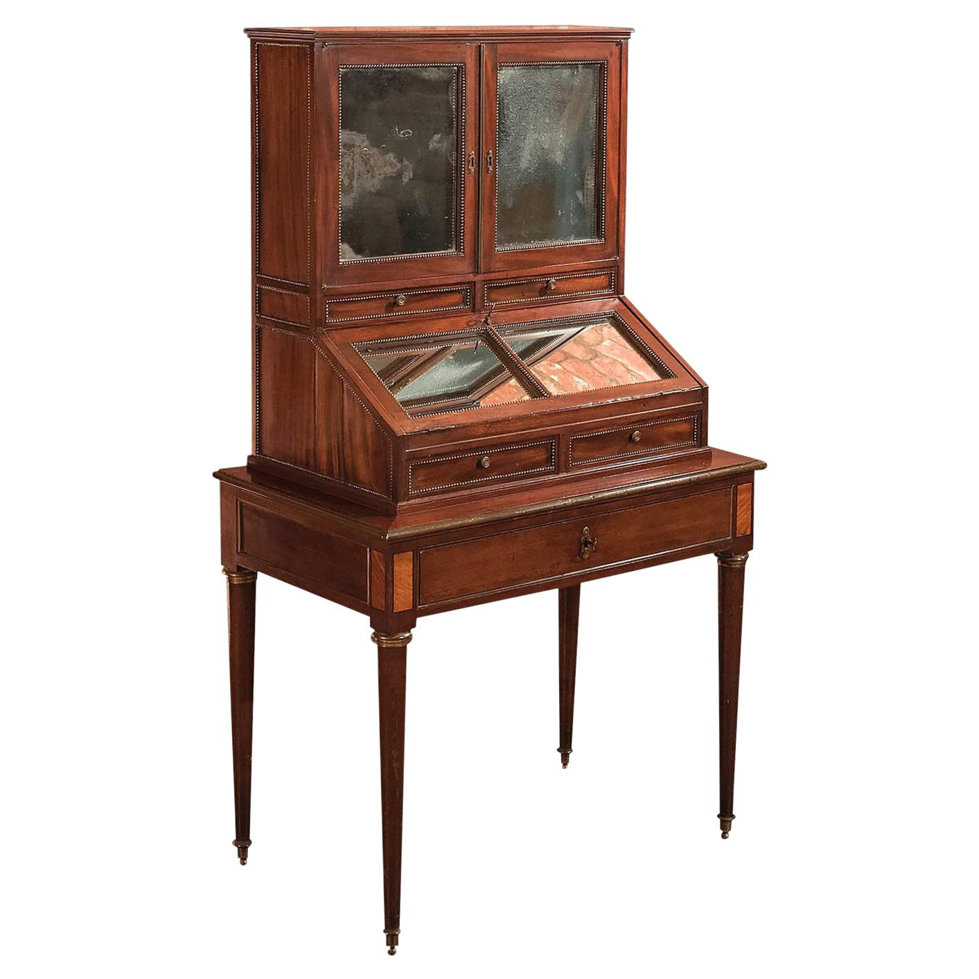 19th Century Desk, Antique Bonheur du Jour, Gamichon a Paris For Sale