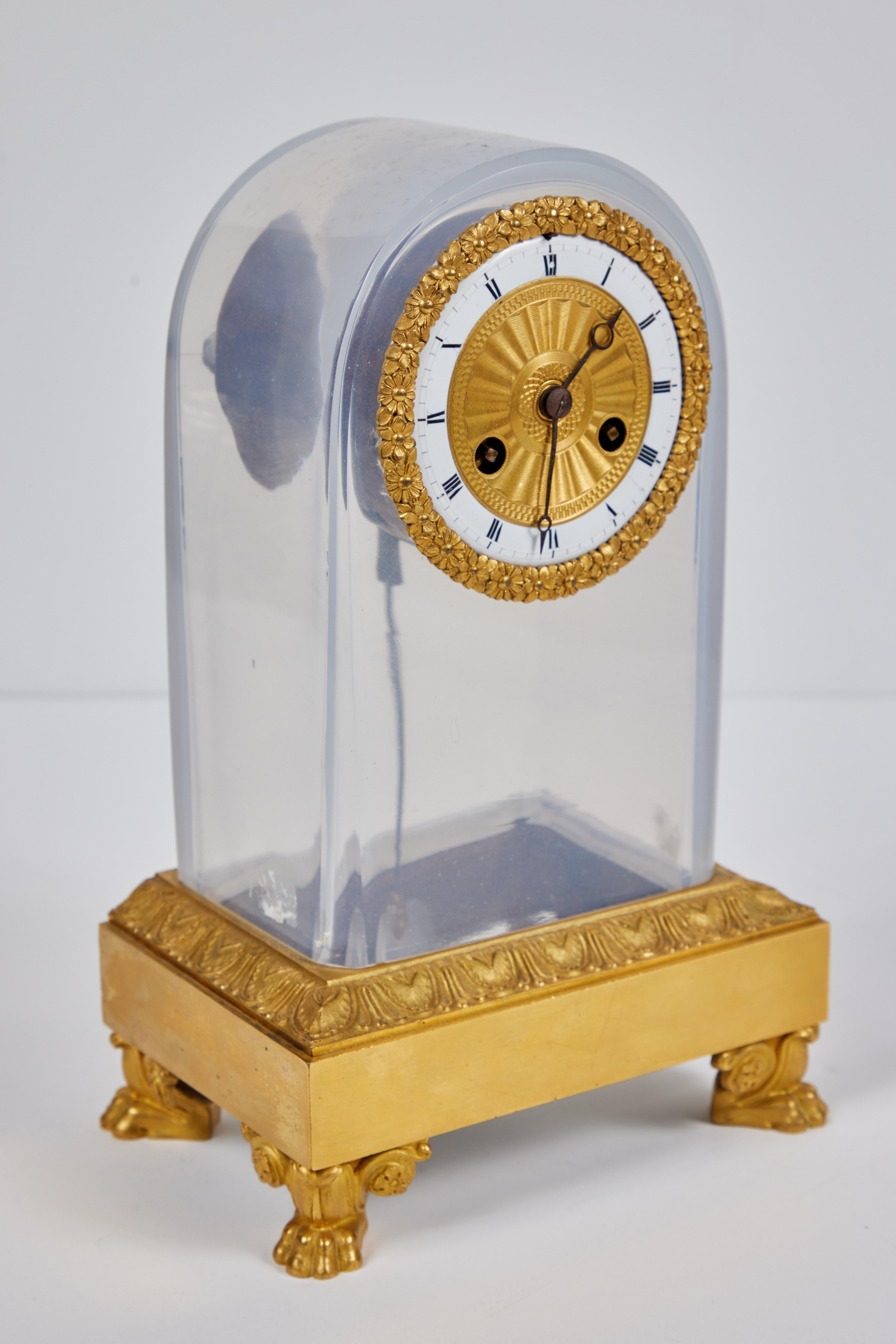 19th Century Desk Clock In Good Condition For Sale In Newport Beach, CA