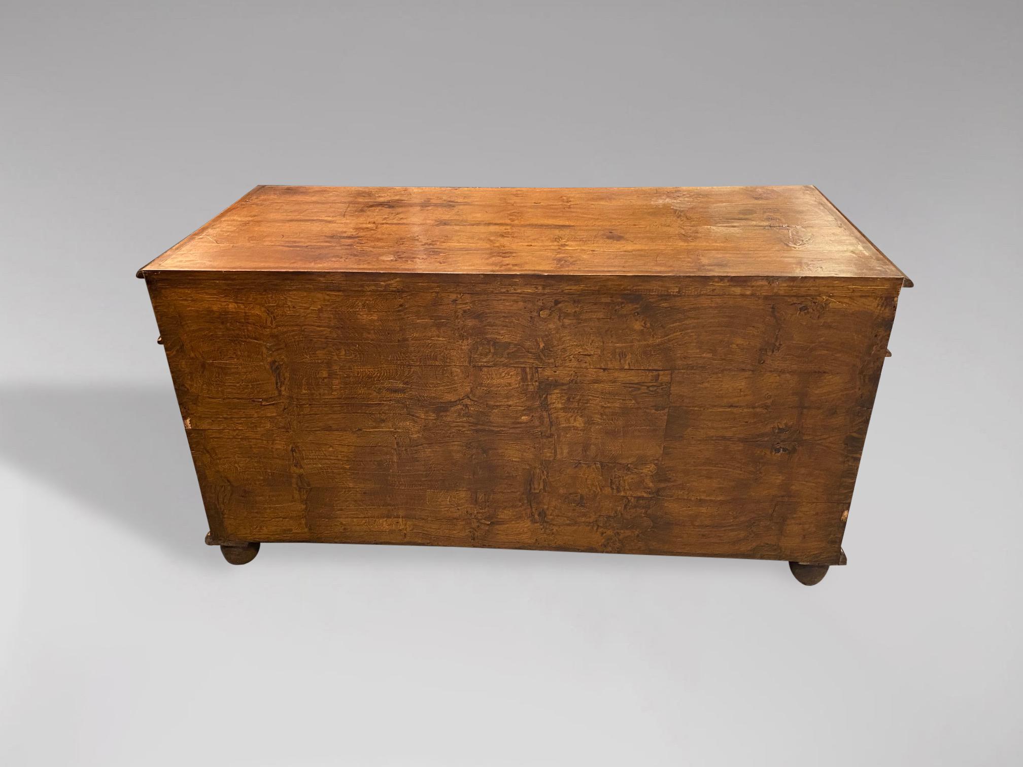 19th Century Desk in Pollard Oak In Good Condition For Sale In Petworth,West Sussex, GB
