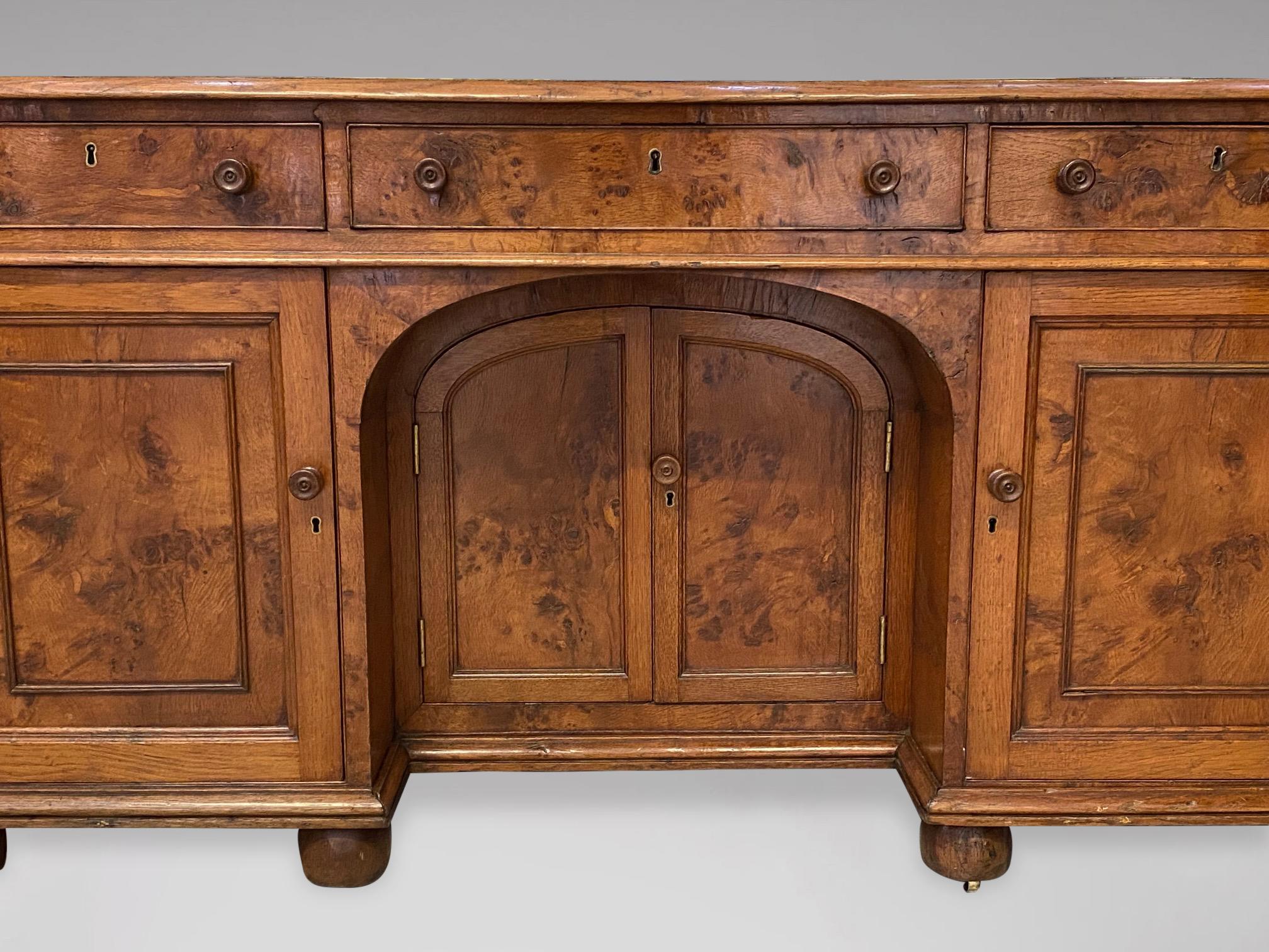 19th Century Desk in Pollard Oak For Sale 1