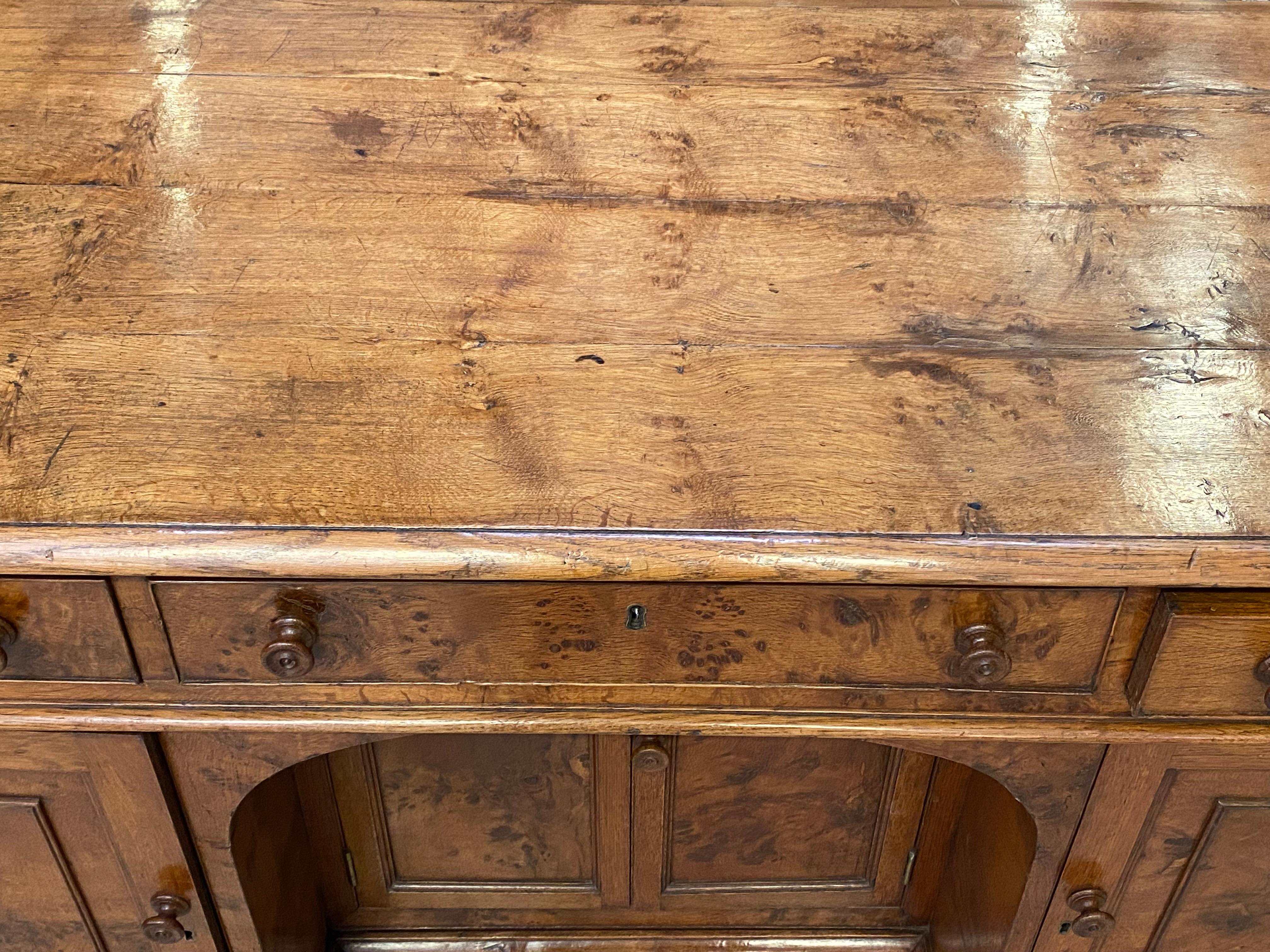 19th Century Desk in Pollard Oak For Sale 2