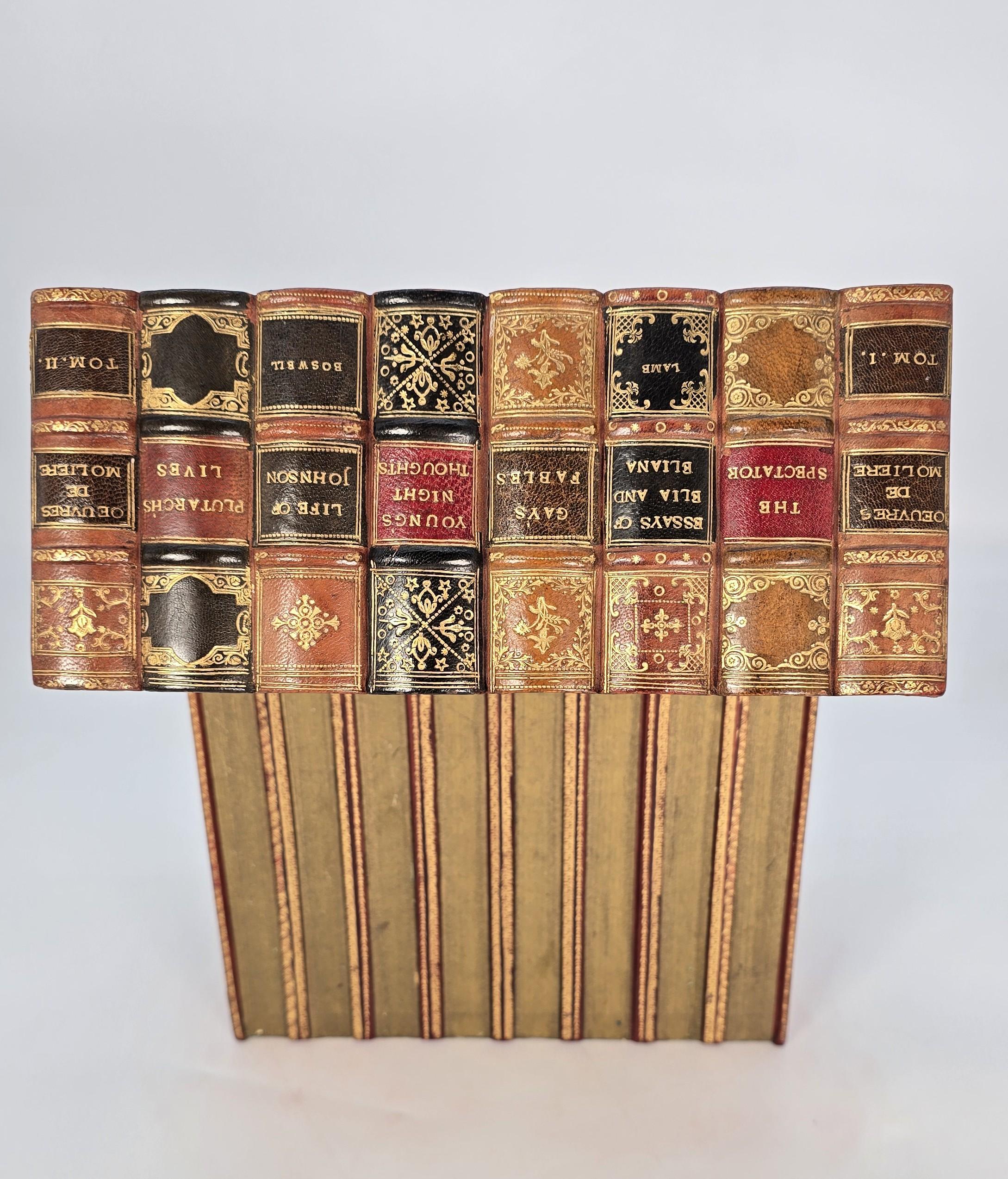19th century desk stationery box in the form of books, English circa 1890 For Sale 7