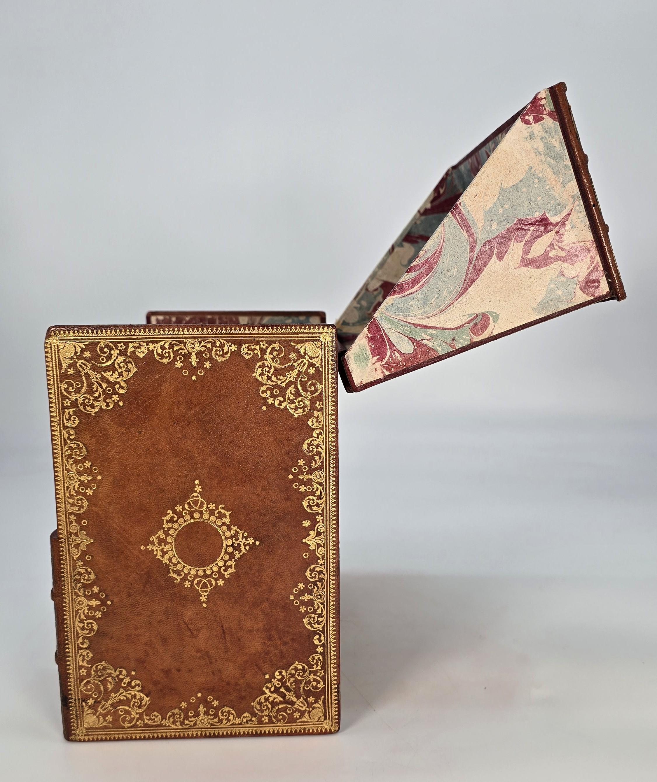 19th century desk stationery box in the form of books, English circa 1890 For Sale 9