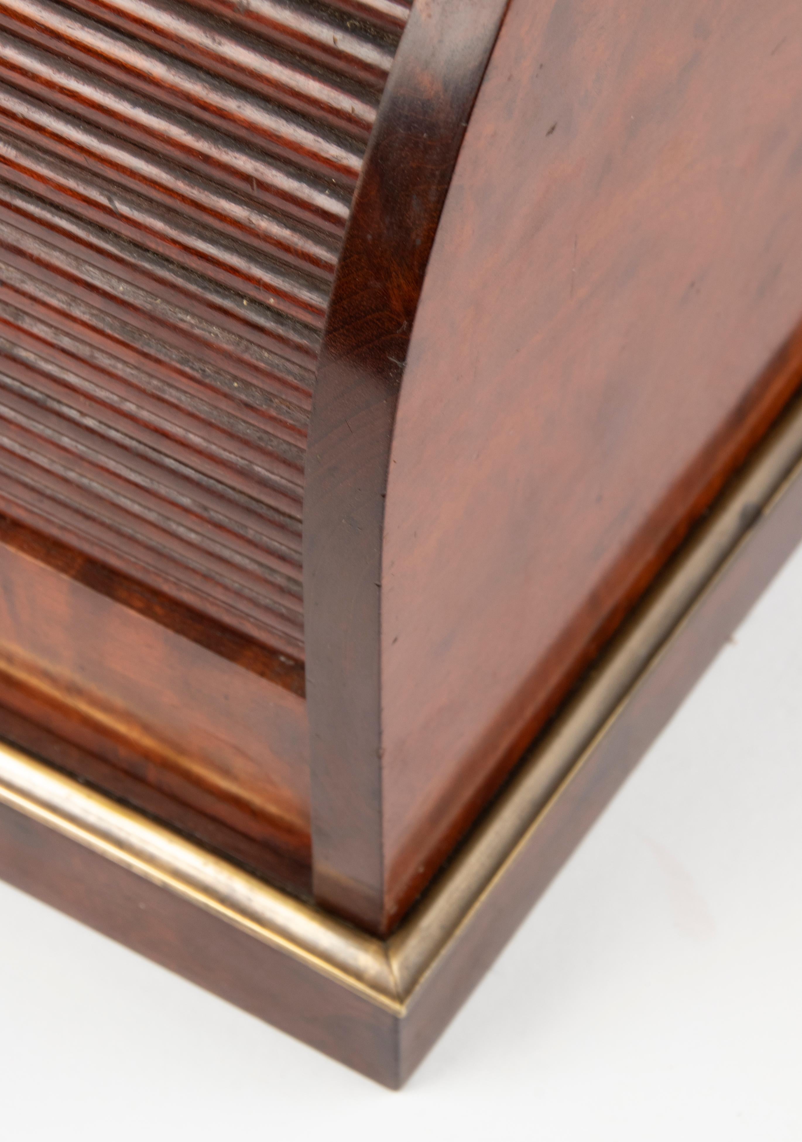 19th Century Desktop Tambour Letter Storage Box 3
