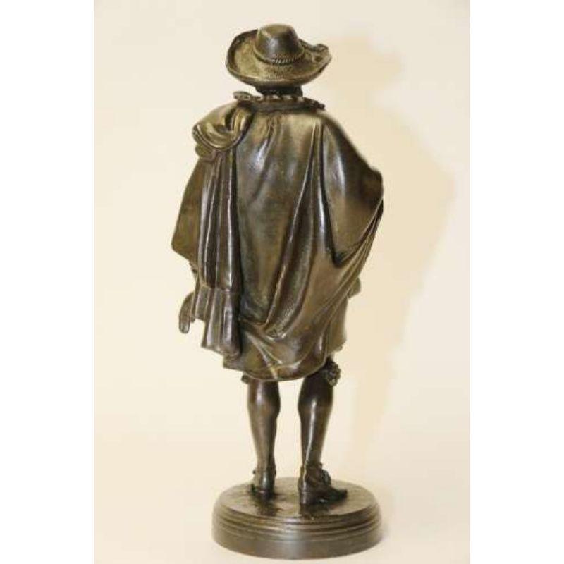 Eine Bronzestudie von Van Dyck, signiert Salmson

Eine hervorragend detaillierte, fein gegossene Bronzestudie von Van Dyck des französischen Bildhauers Jean Jules Salmson (1823-1902).
Salmson stellte seine Werke ab 1859 regelmäßig im Pariser