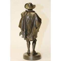 19th Century Detailed Bronze Study of Van Dyck by J.J Salmson circa 1860