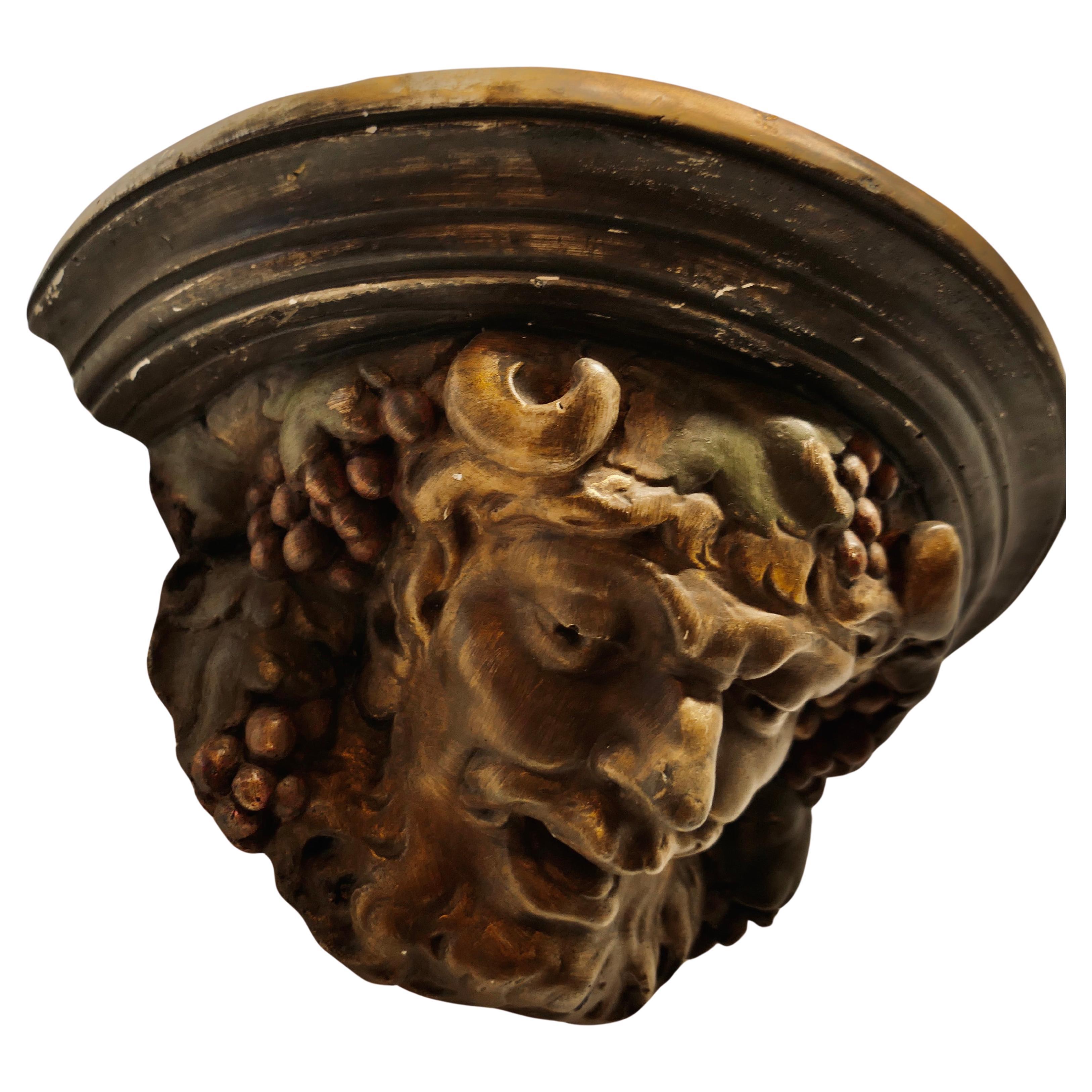 19th Century Devil Gargoyle Bracket    